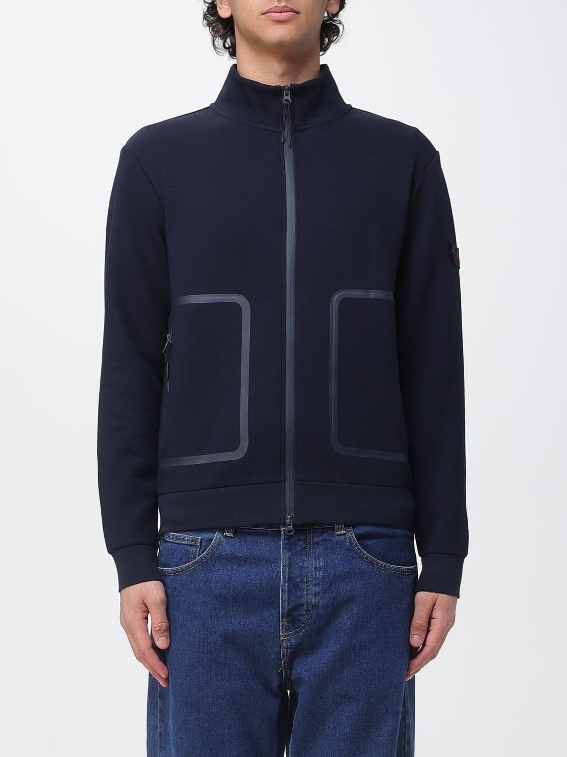 Peuterey Cotton Blend Zip-Up Sweatshirt · M