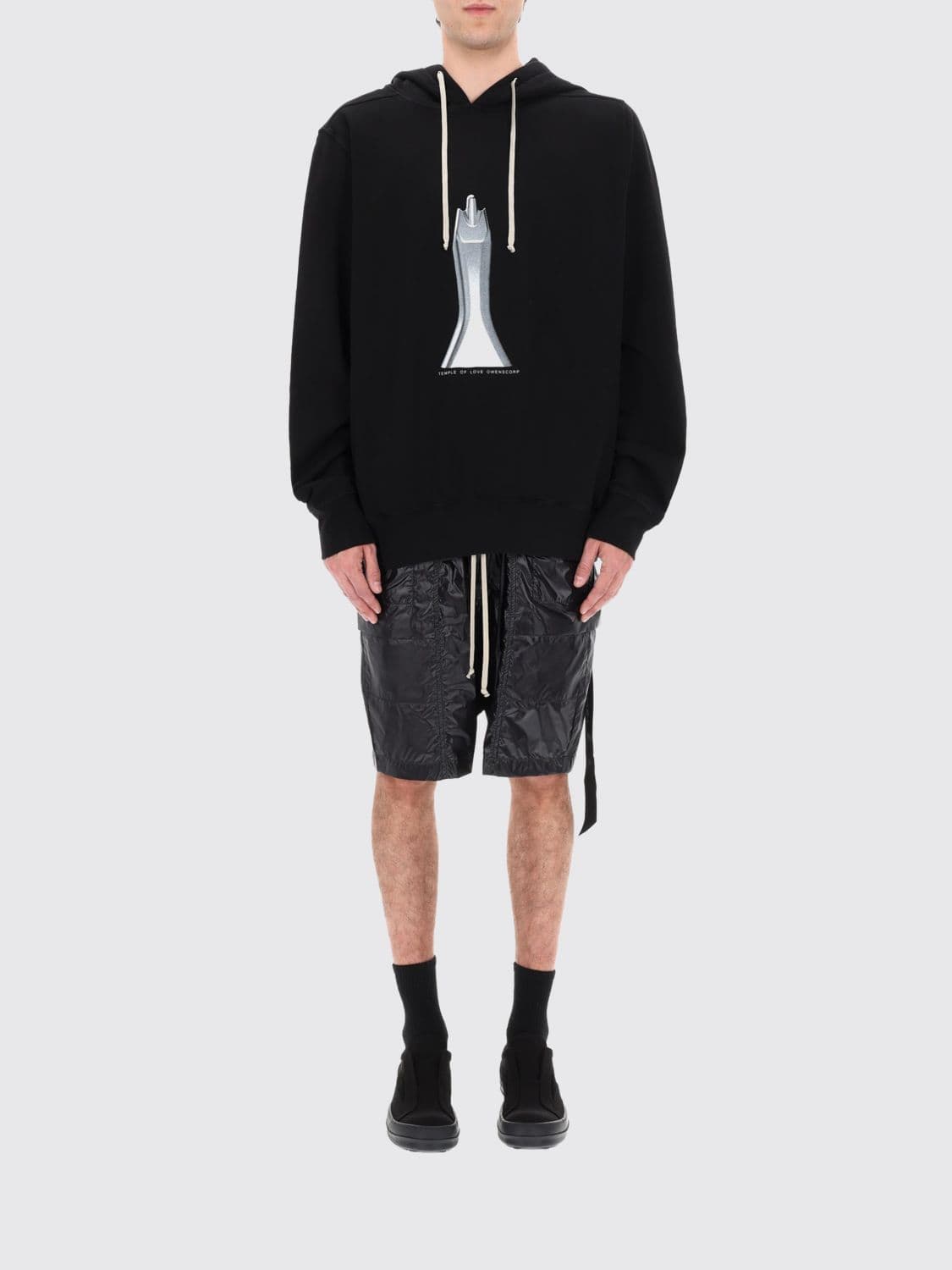 Rick Owens Drkshdw Printed Oversized Hoodie
