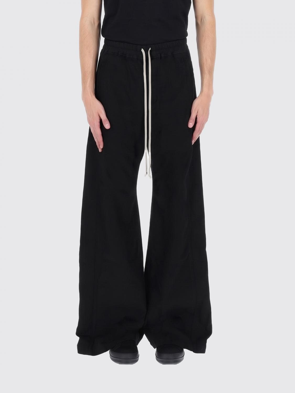 Rick Owens Drkshdw Cotton Wide Leg Trousers · M