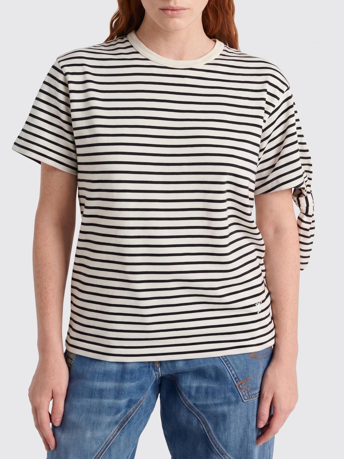 Jw Anderson Striped Cotton T-Shirts