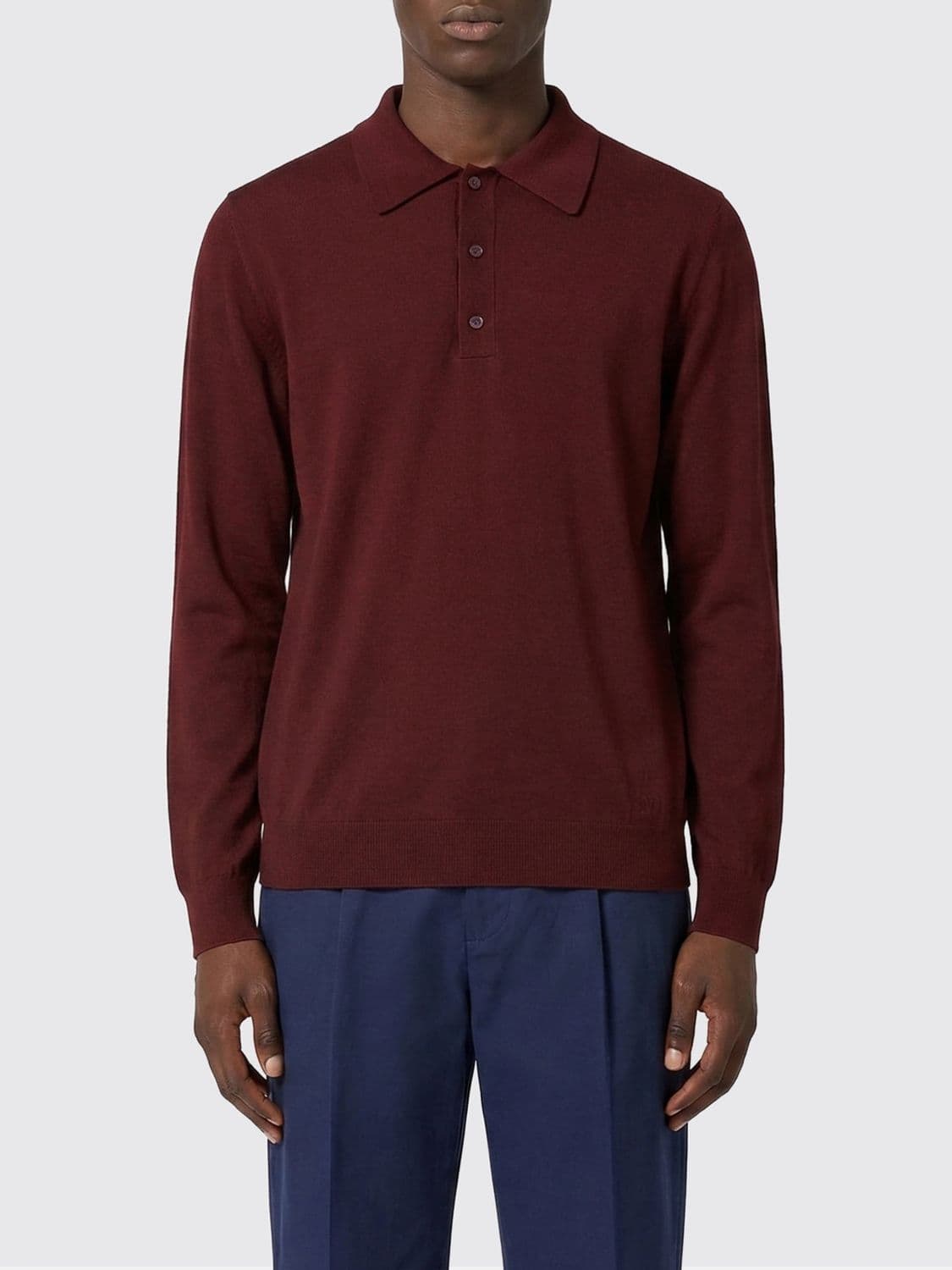 Valentino Merino Wool Knit Polo Shirt