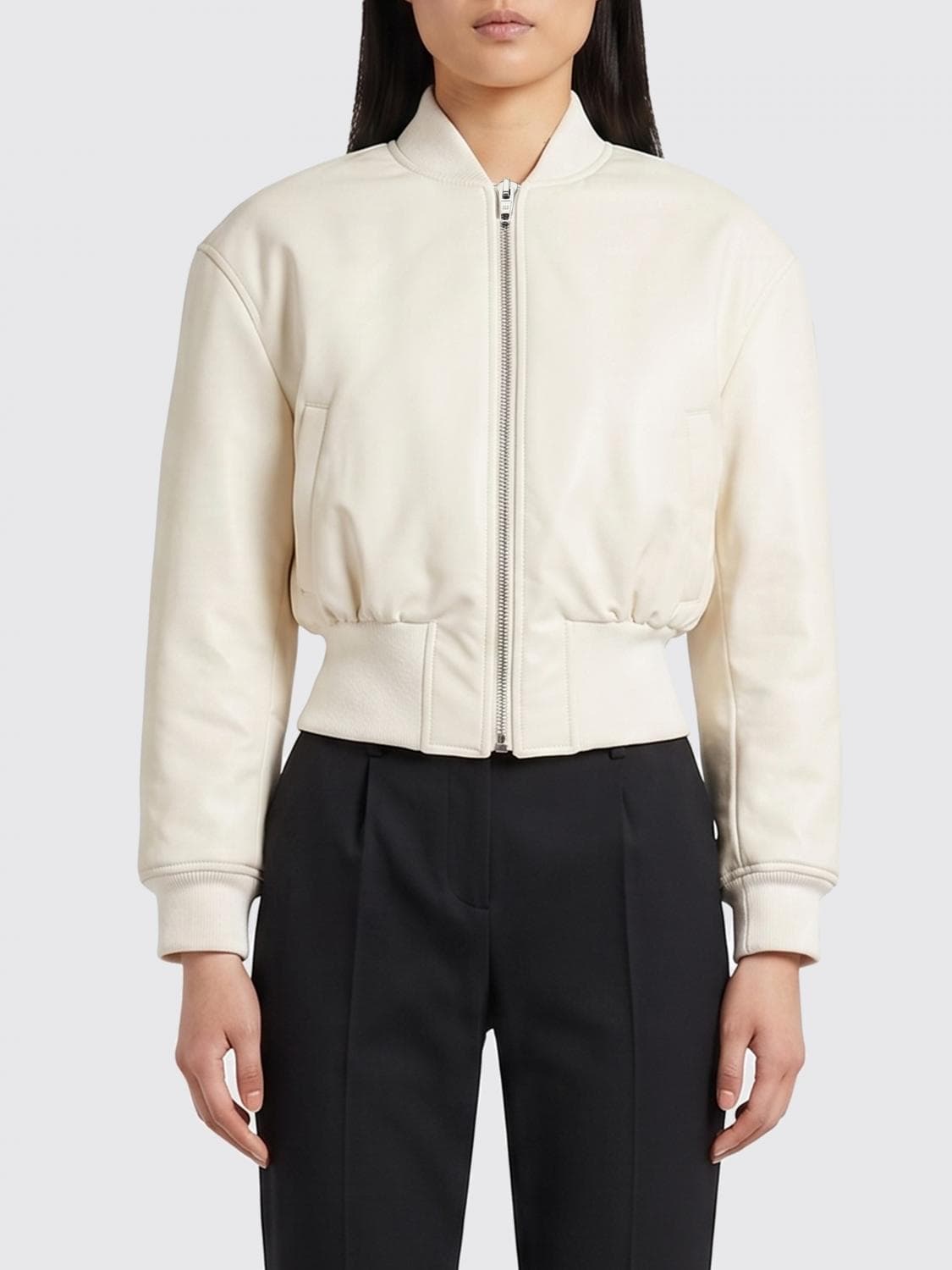 Balenciaga Polyester Bomber Jacket · 36