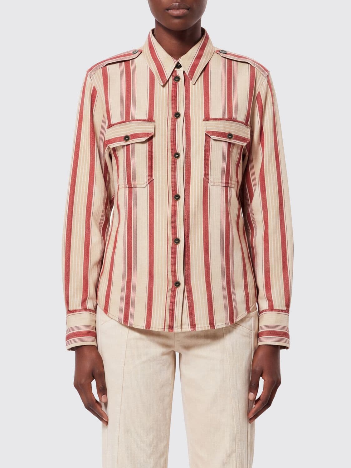 Isabel Marant Etoile Striped Cotton Shirt