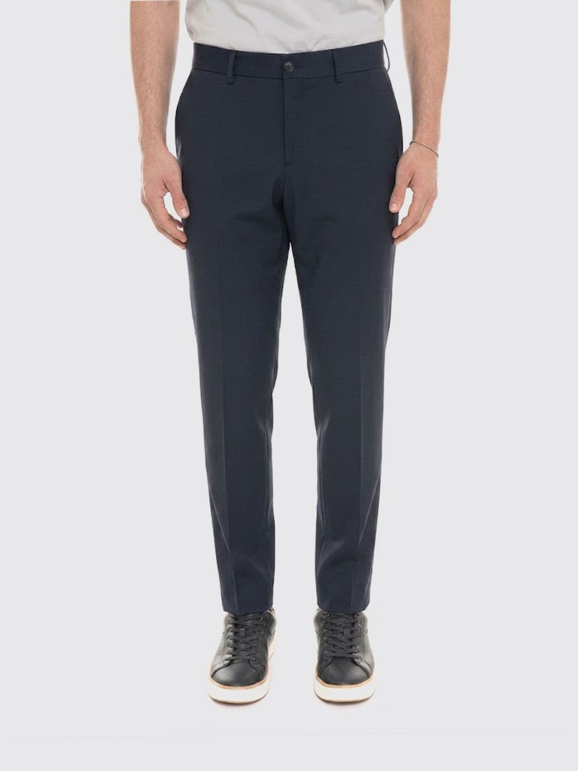 Boss High-Waisted Slim-Fit Chino Trousers in Twill