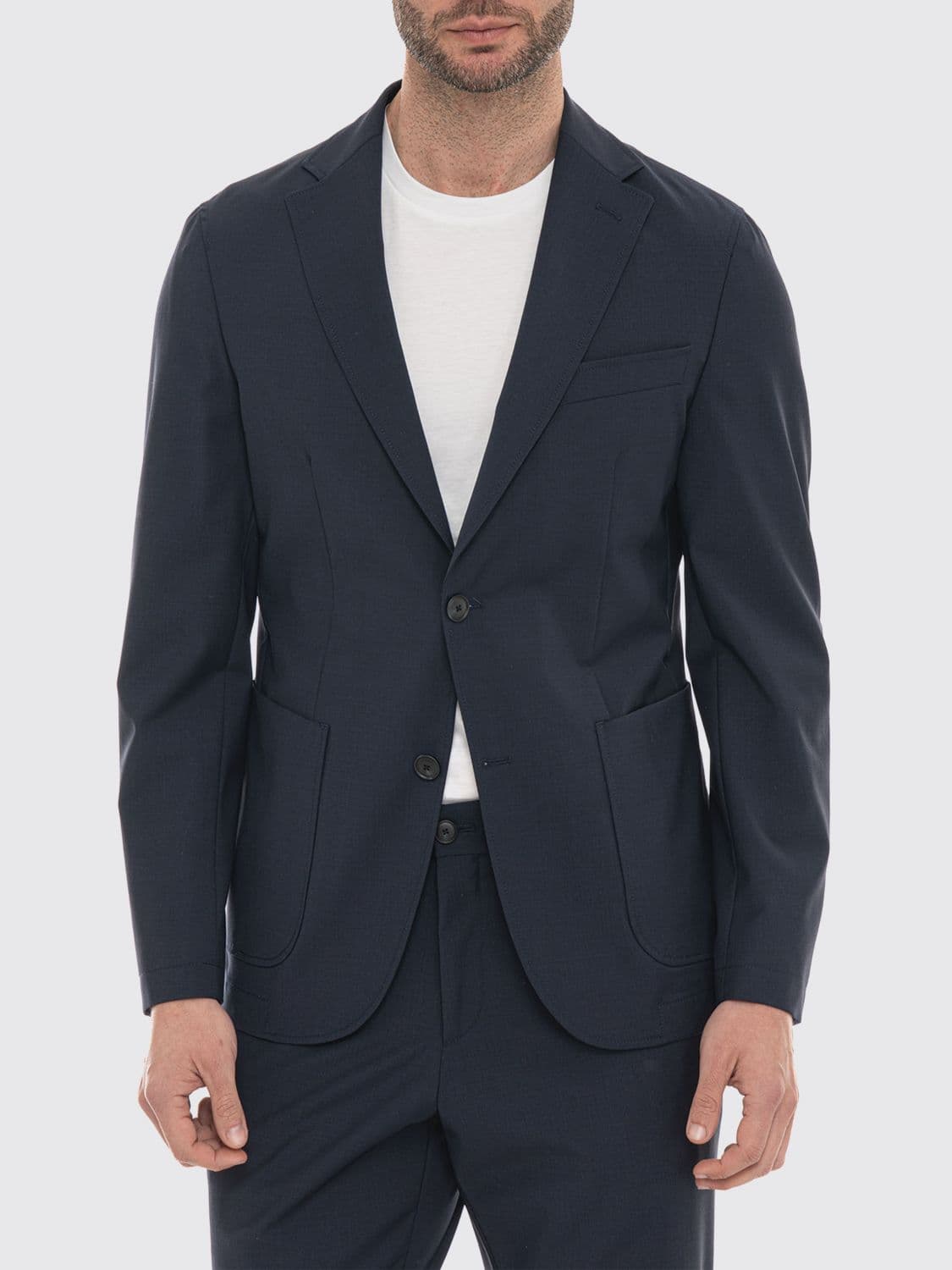 Boss Single-Breasted Slim-Fit Blazer in a Wool Blend