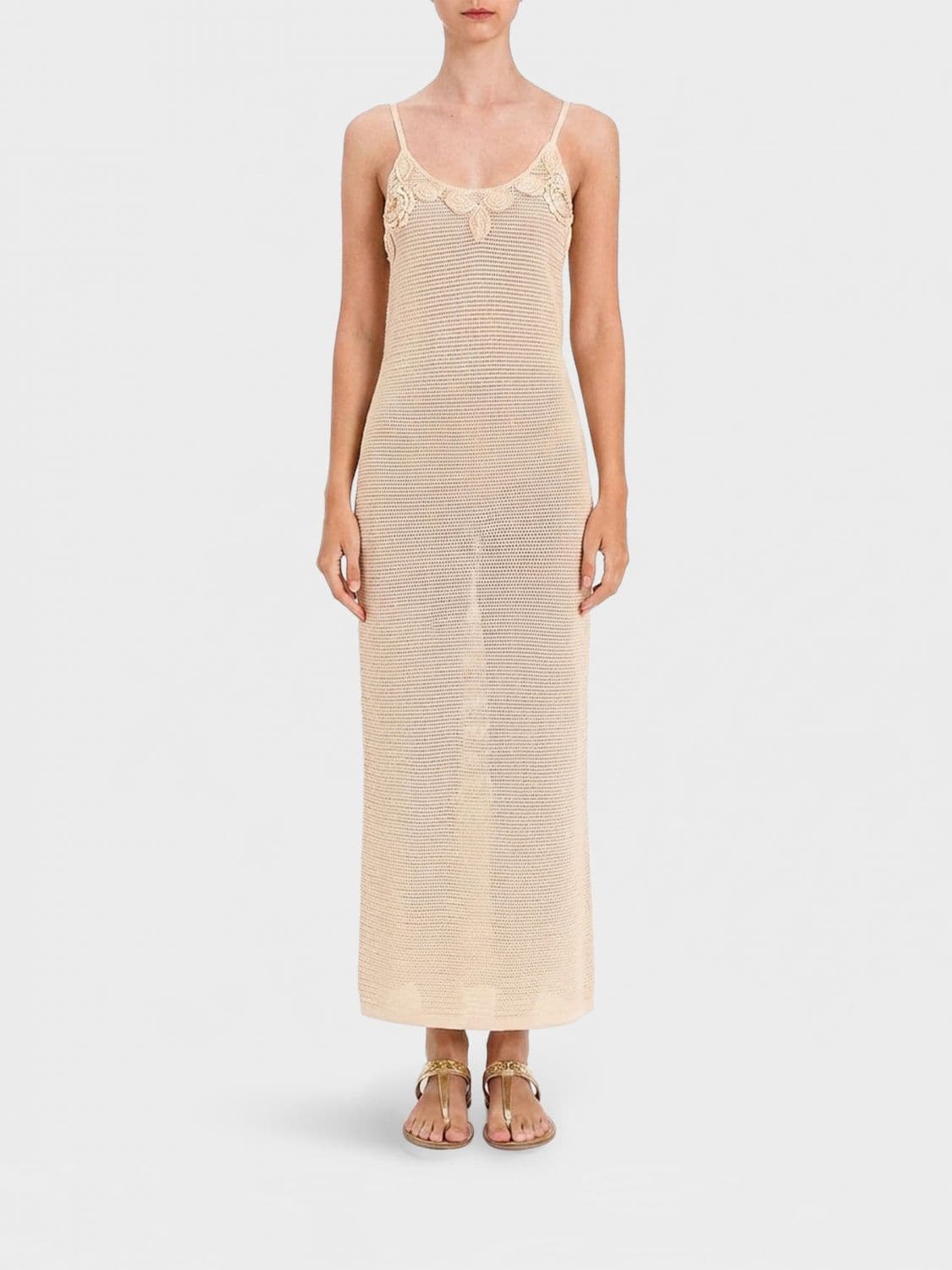 Actitude Twinset Crochet Long Dress