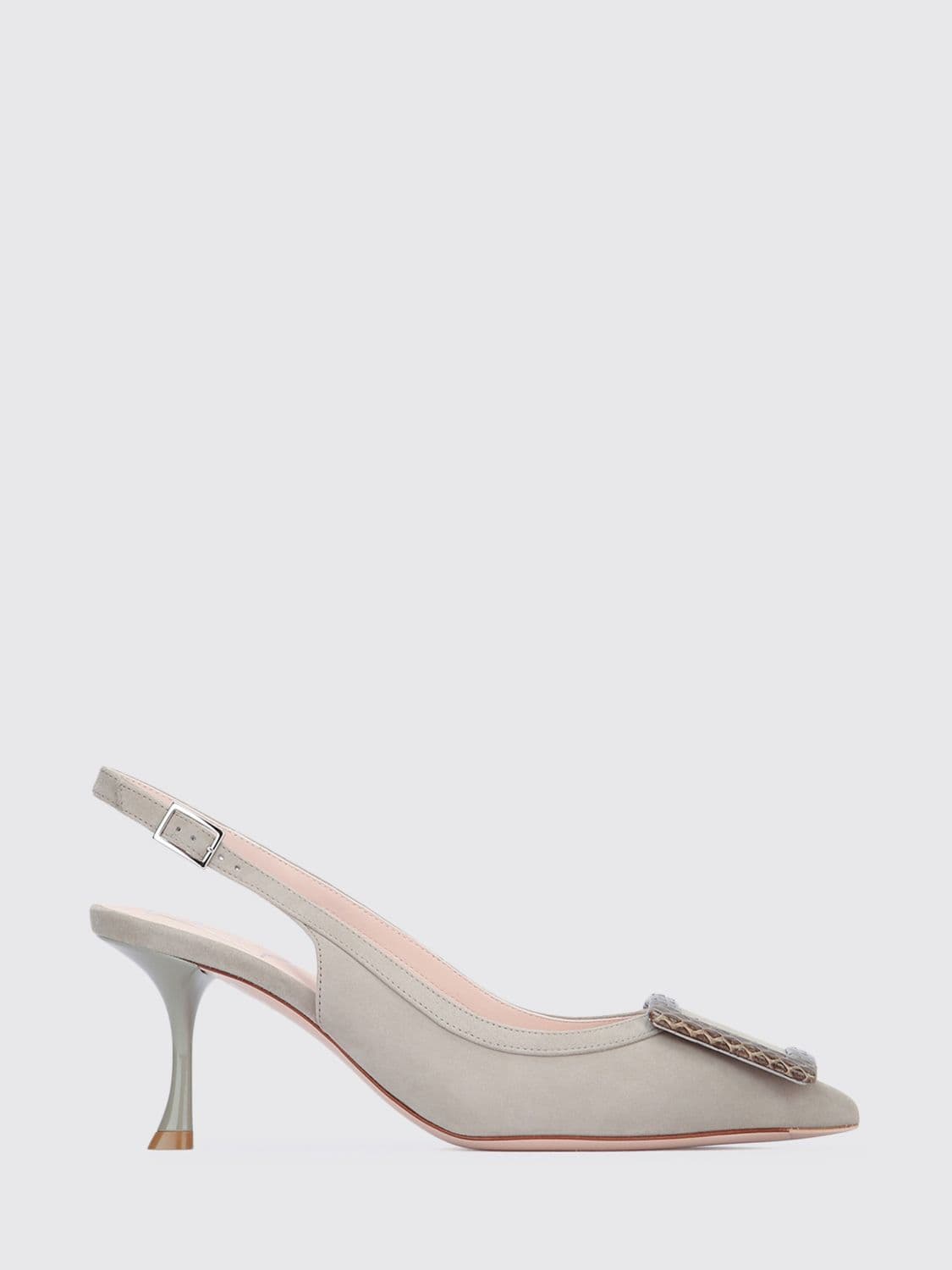 Roger Vivier Viv' In The City Suede Slingback Pumps