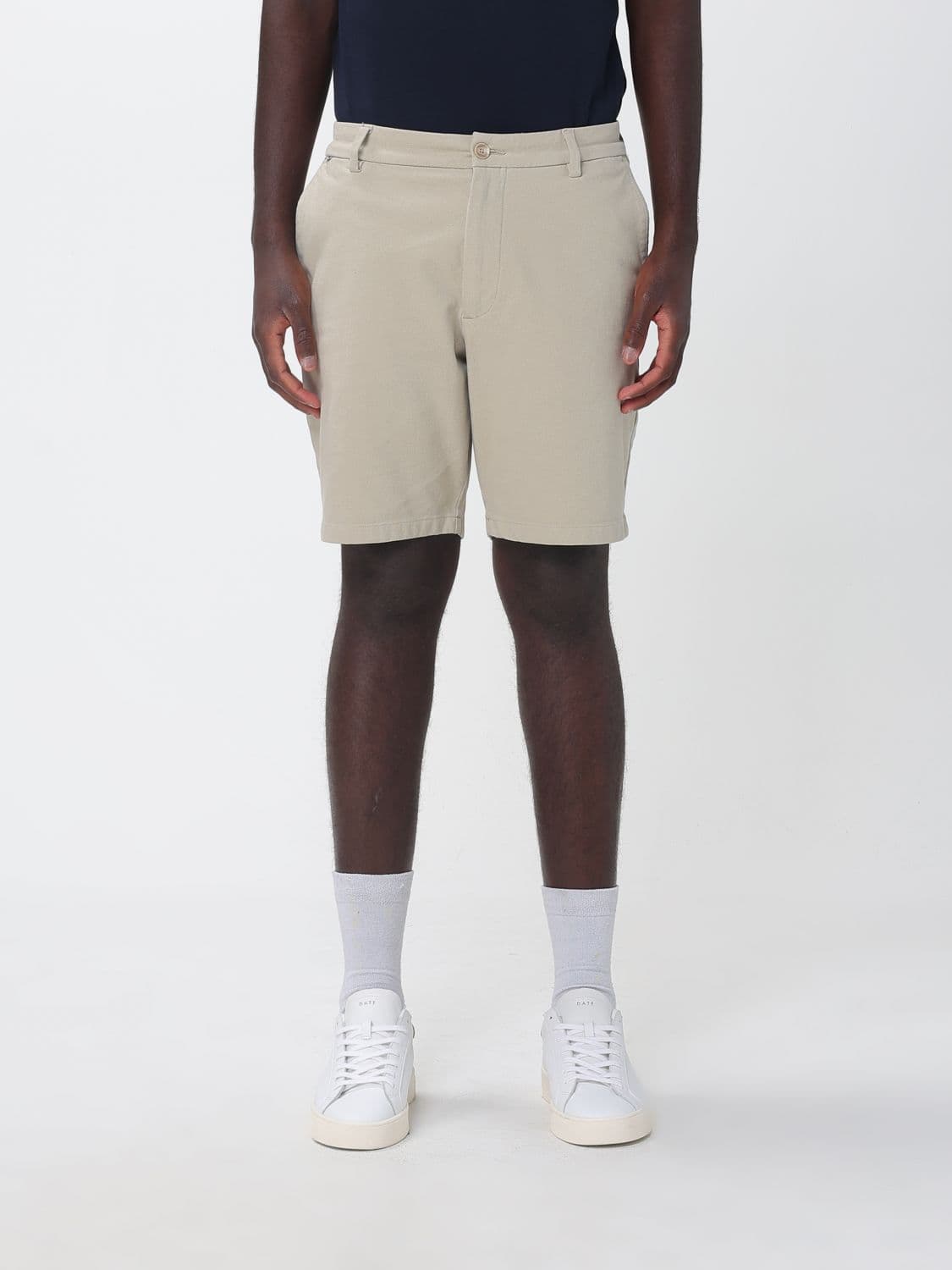 Boss Stretch Cotton Chino Shorts with Mid-Rise and Slant Pockets · 31