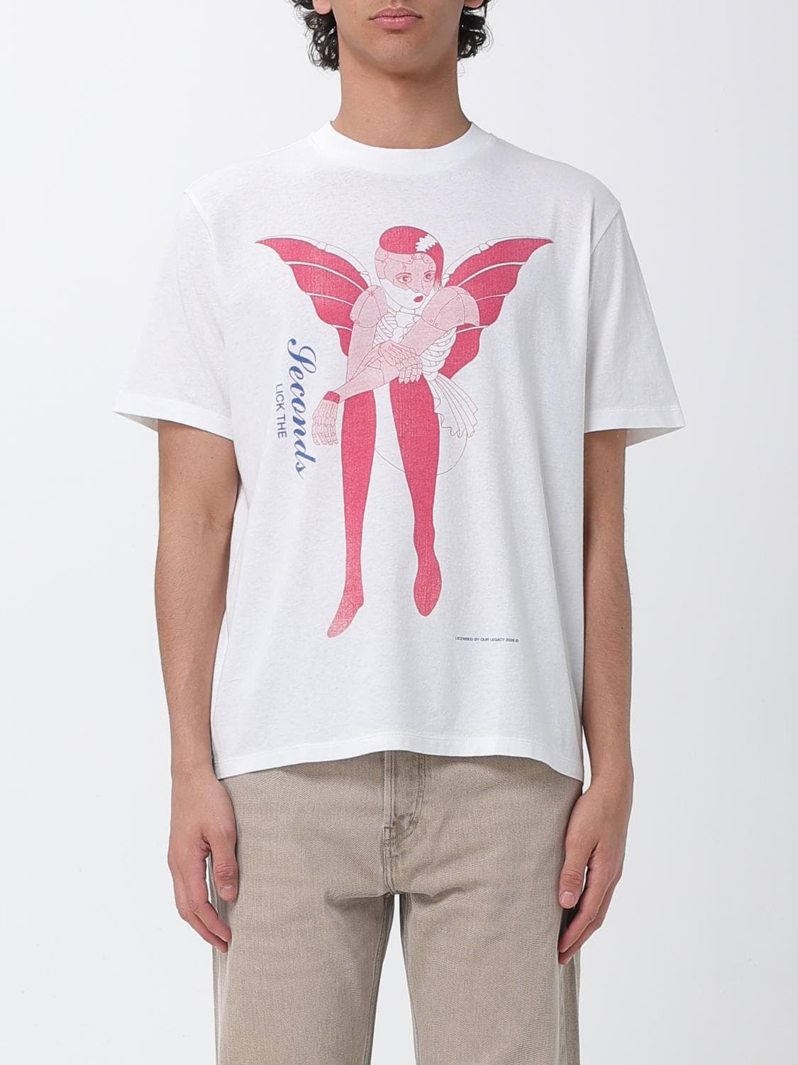 Our Legacy Graphic Print Cotton T-shirt with a Crew Neck