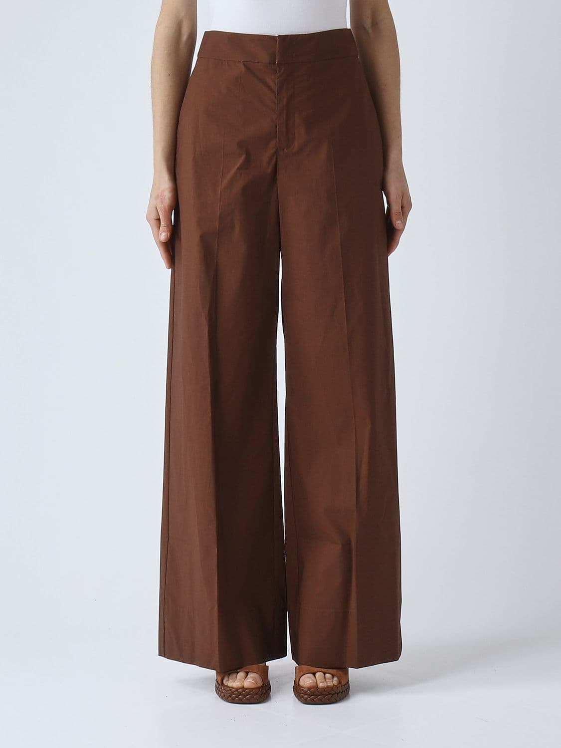 Twinset Stretch Cotton Palazzo Trousers