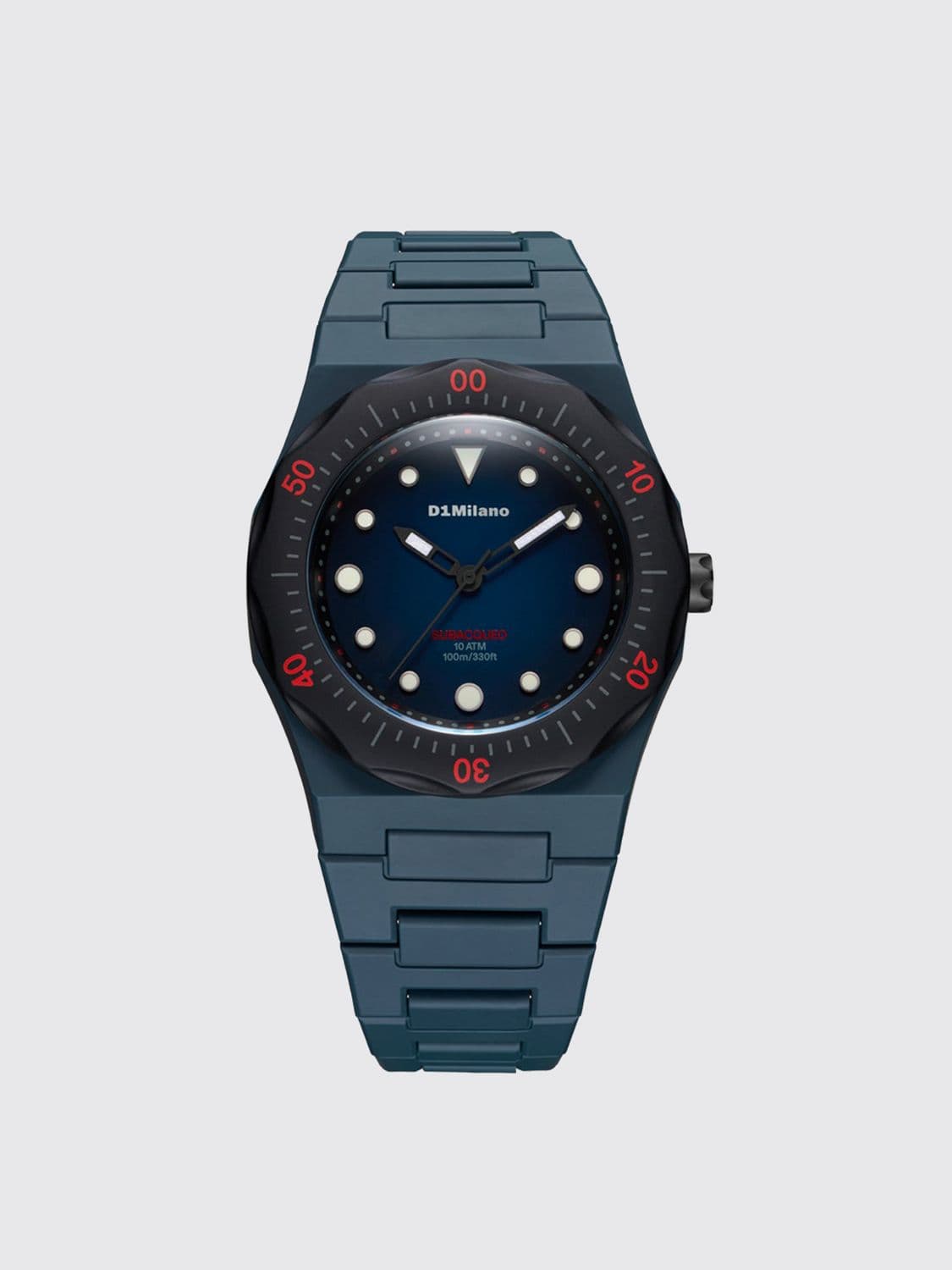 D1 Milano Drift Diver Stainless Steel Watch with Anti-Reflective Sapphire Crystal