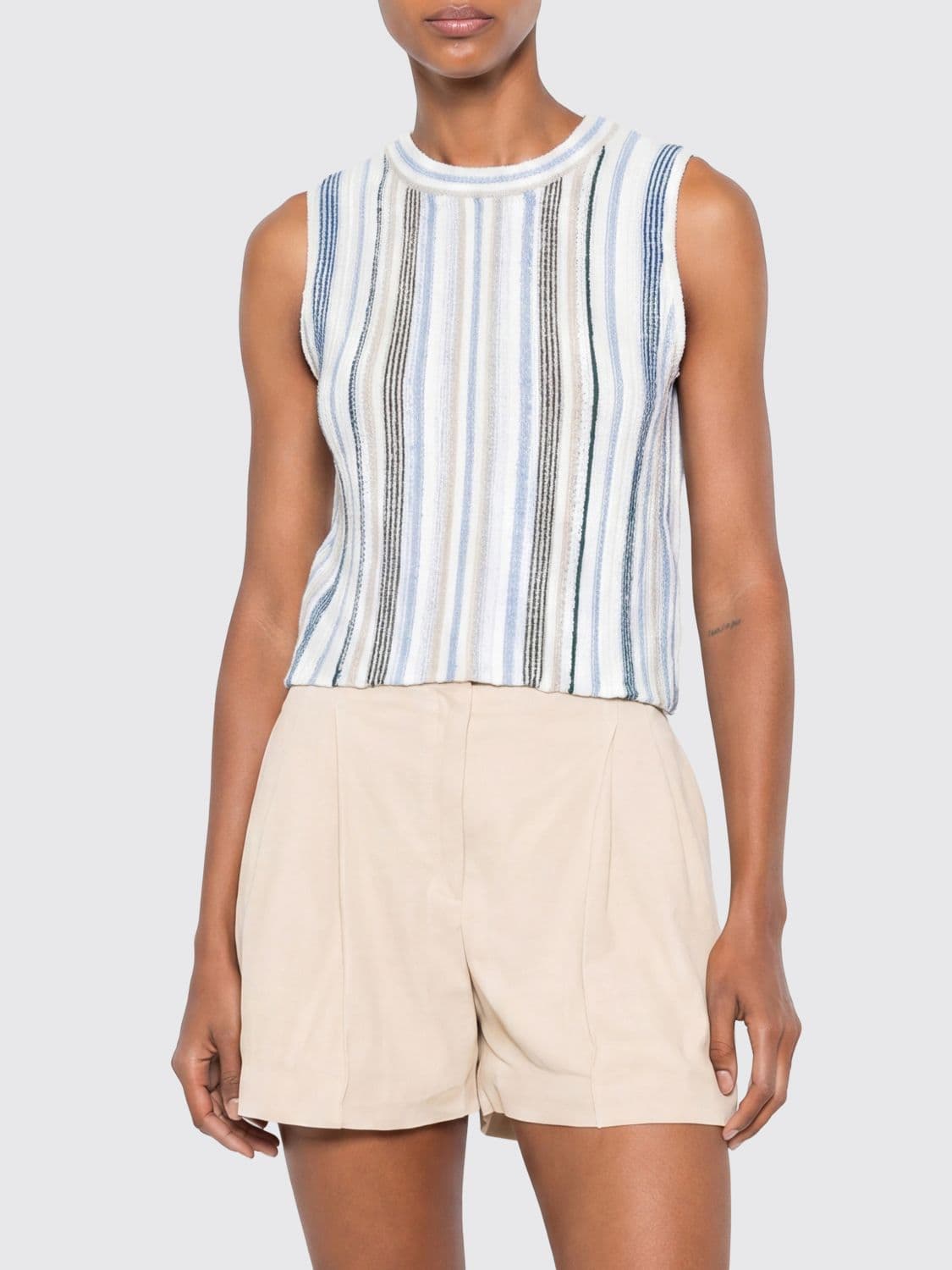 Barbour Striped Off-The-Shoulder Cotton Top