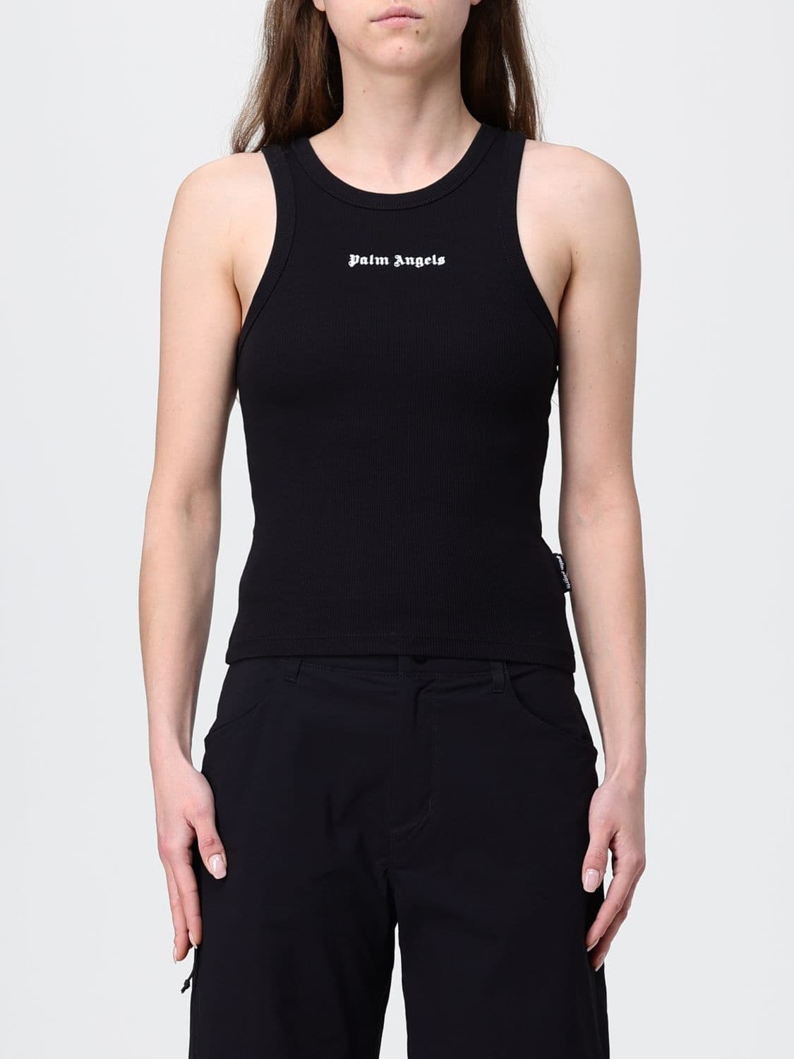Palm Angels Cotton Blend Top with Logo