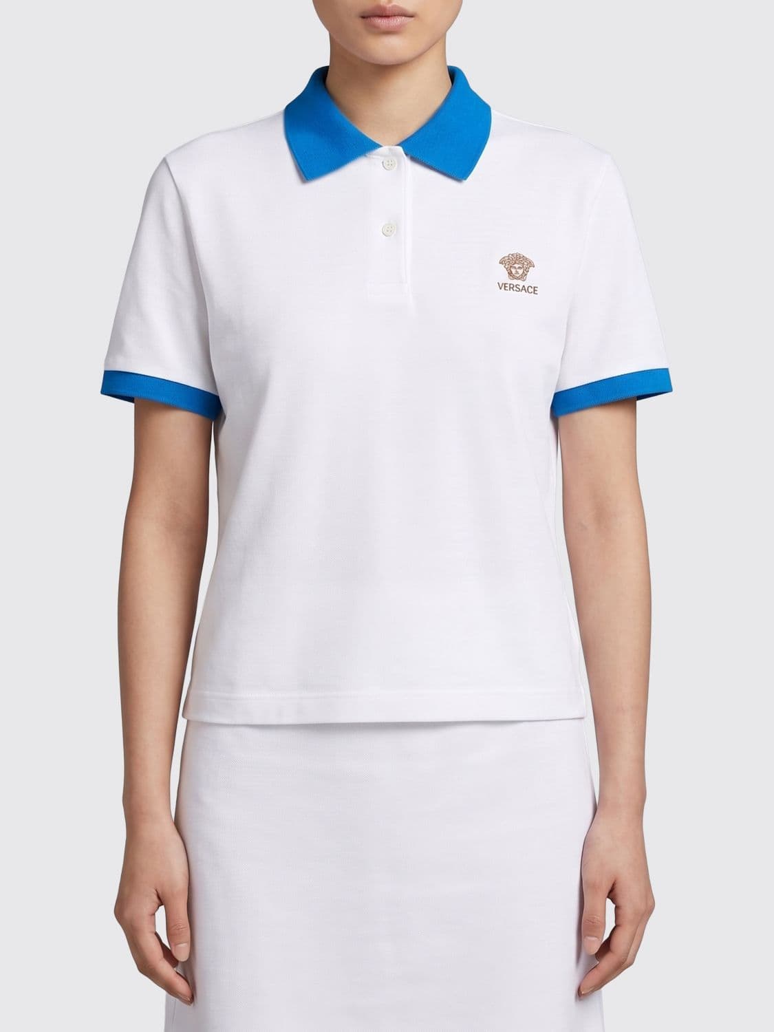 Versace Medusa Cotton Polo Shirt
