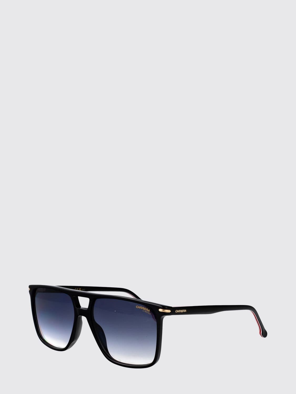 Carrera Aviator Acetate Sunglasses with Double Bridge and Smoked Lenses