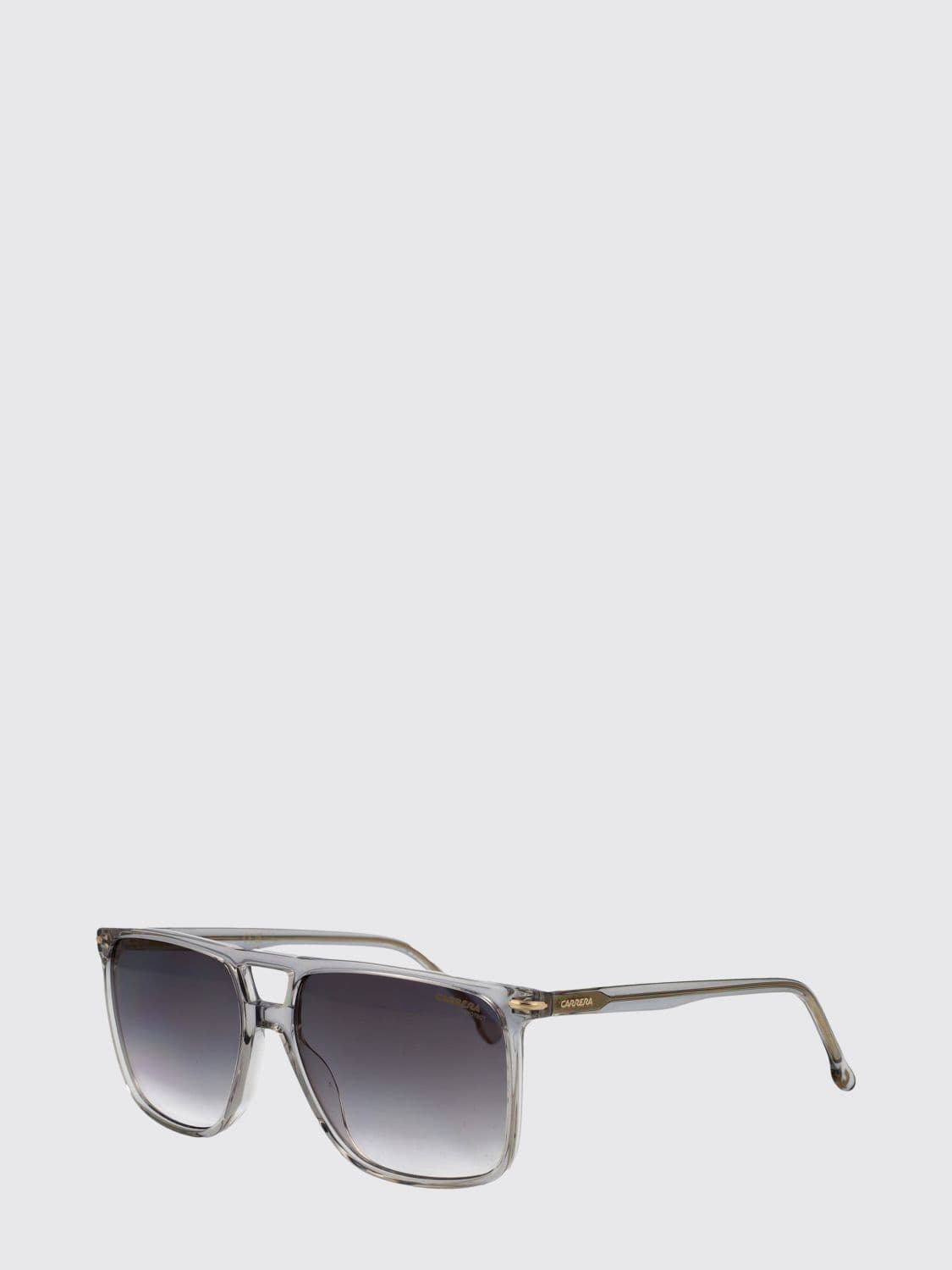 Carrera Aviator Acetate Sunglasses with Double Bridge and Smoked Lenses