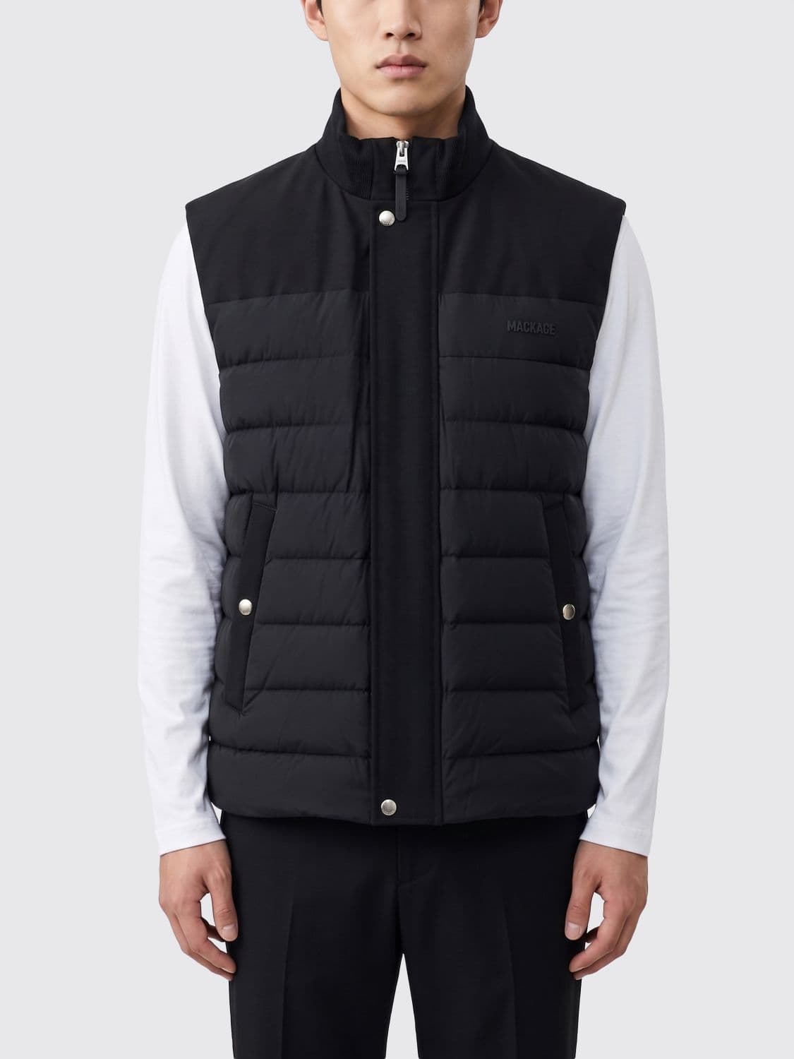 Mackage Brody Quilted Nylon Padded Gilet with High Neck