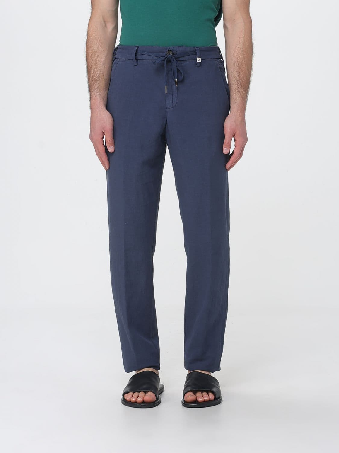 Myths Linen Blend Drawstring Trousers PT Torino