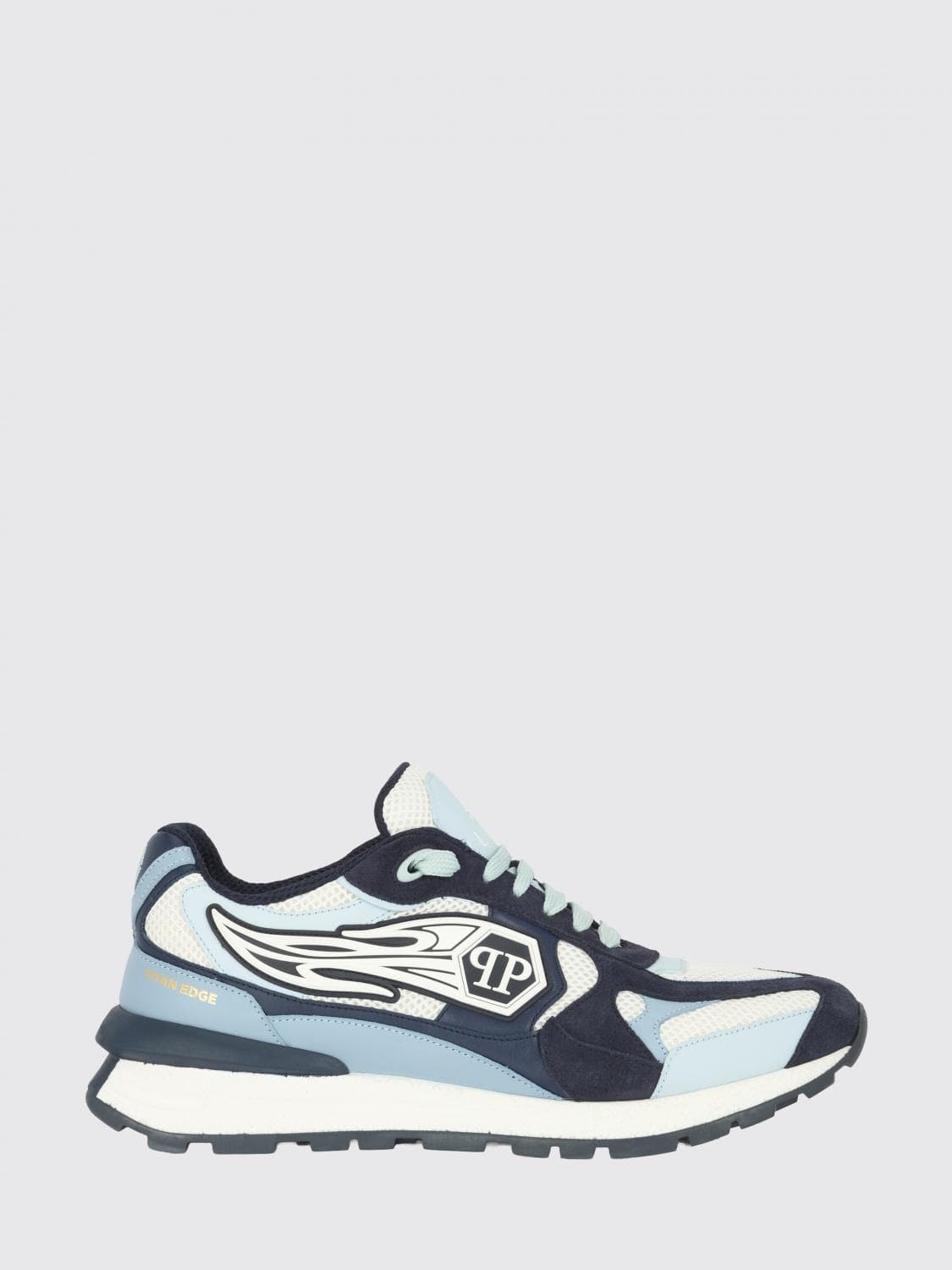 Philipp Plein Leather and Mesh Sneakers