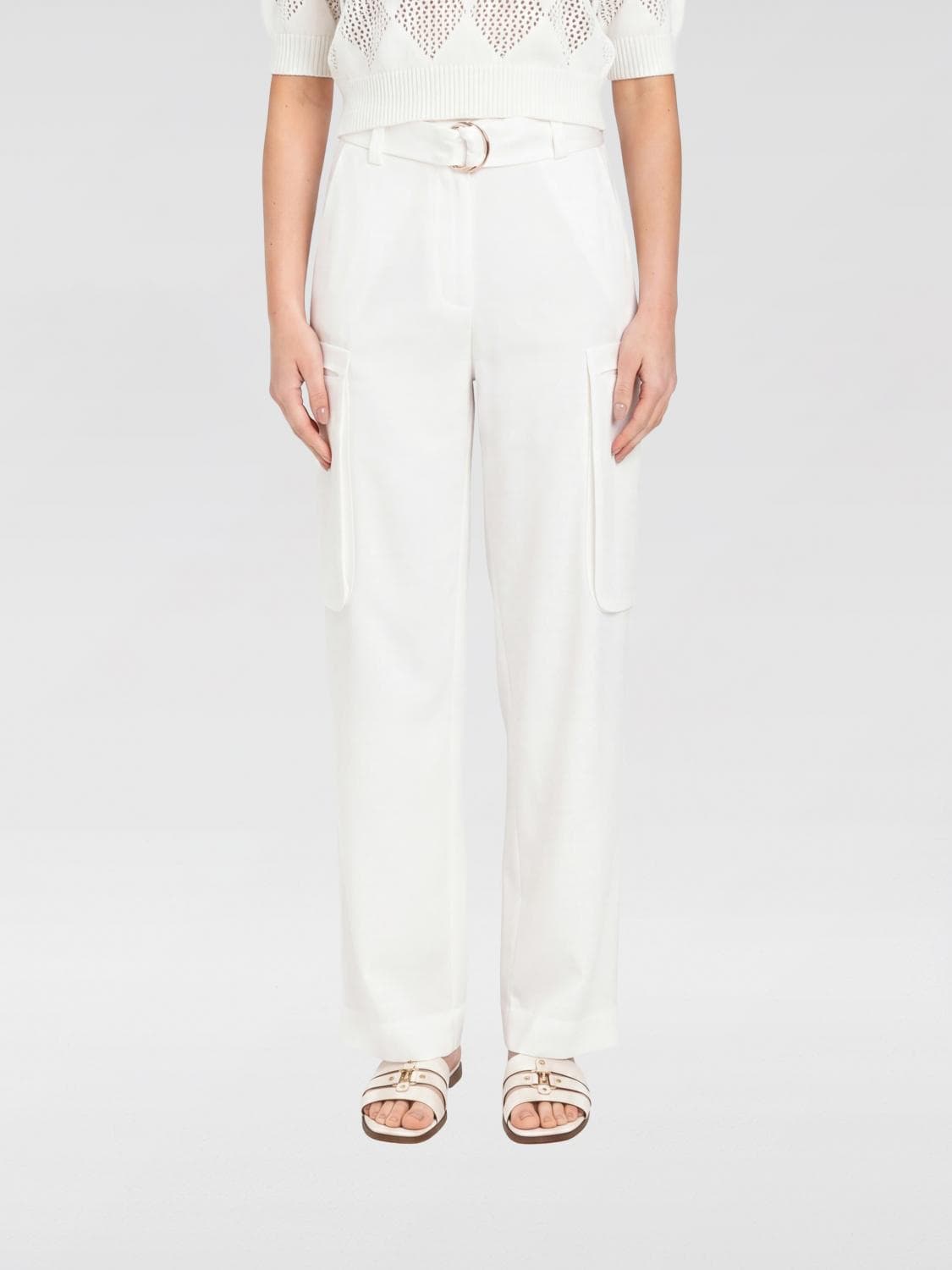 Twinset Lyocell Cargo Trousers