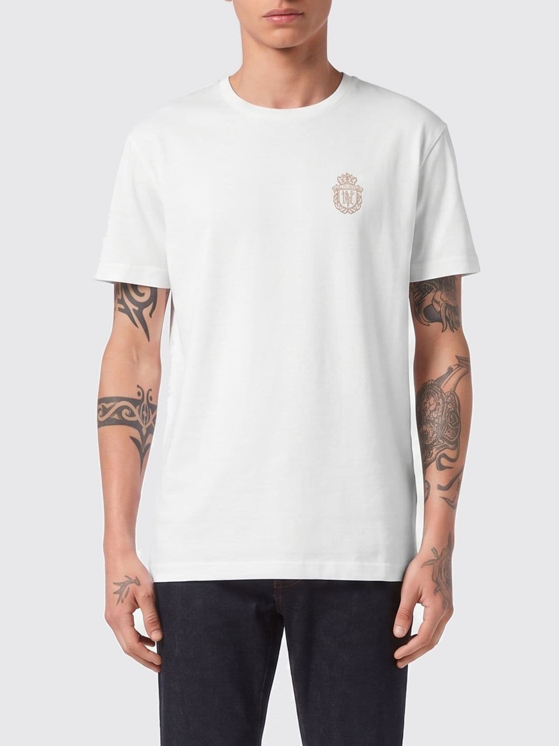 Billionaire Cotton T-shirt with Emblem
