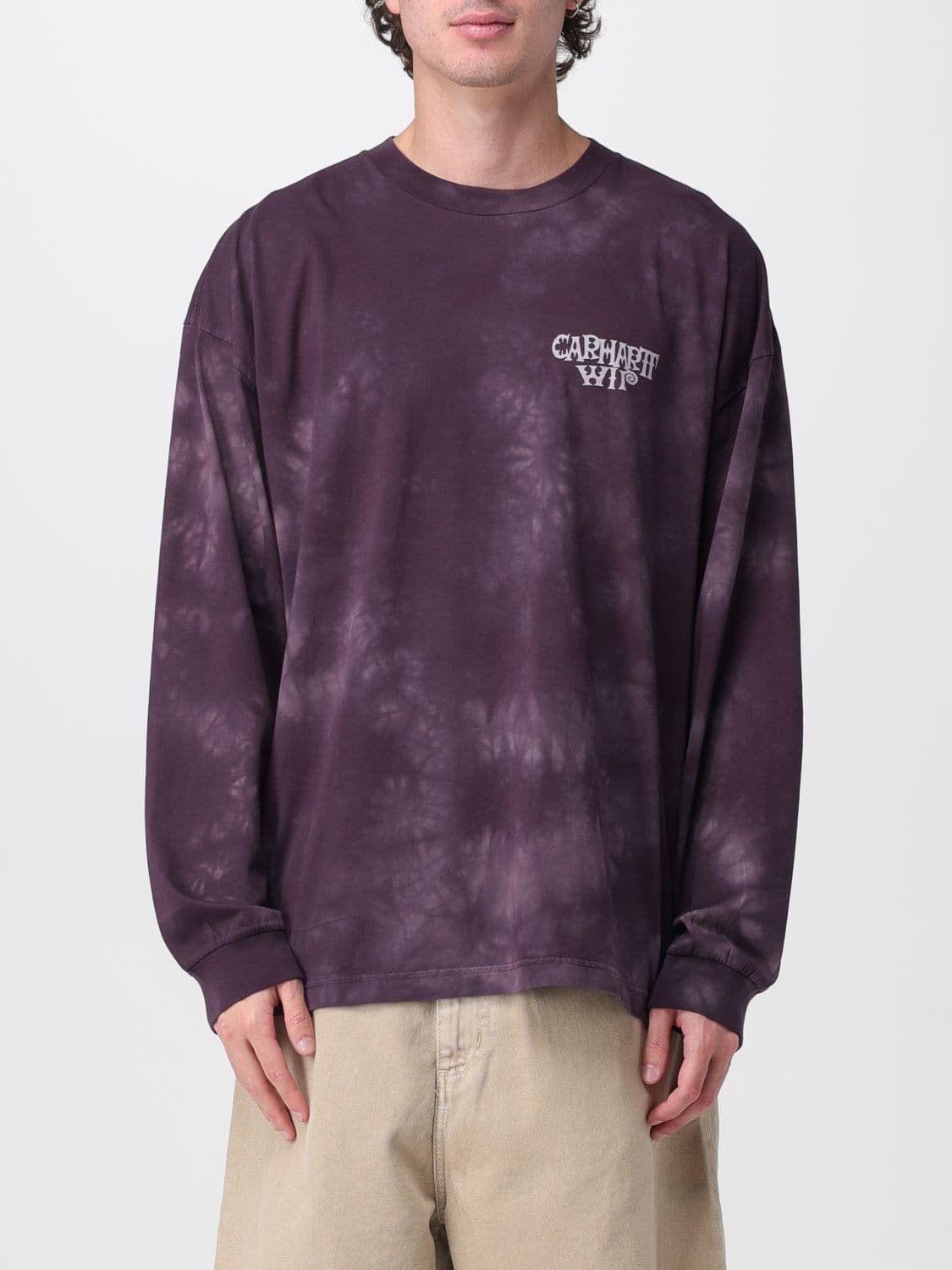 Carhartt Wip Printed Organic Cotton Crewneck Sweatshirt