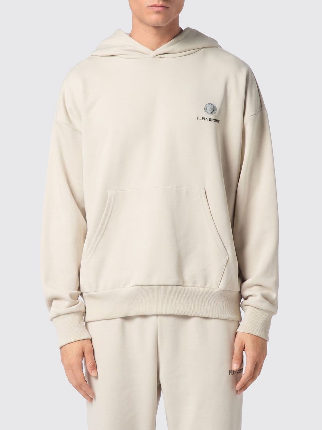 Plein Sport Cotton Hooded Sweatshirt with Logo