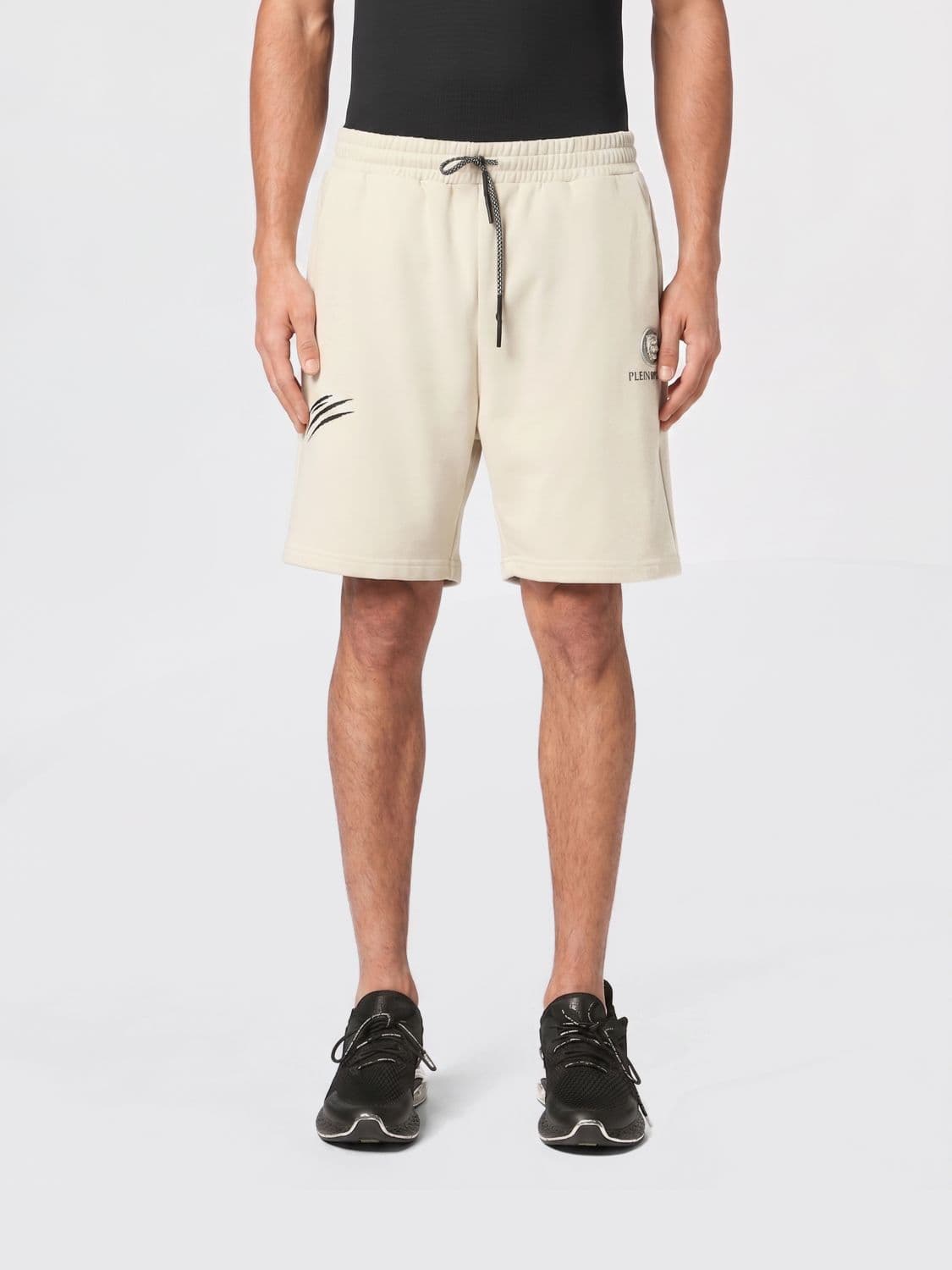 Plein Sport Technical Stretch Fabric Jogging Shorts