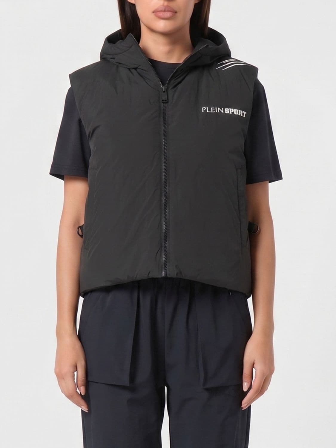 Plein Sport Hooded Padded Vest