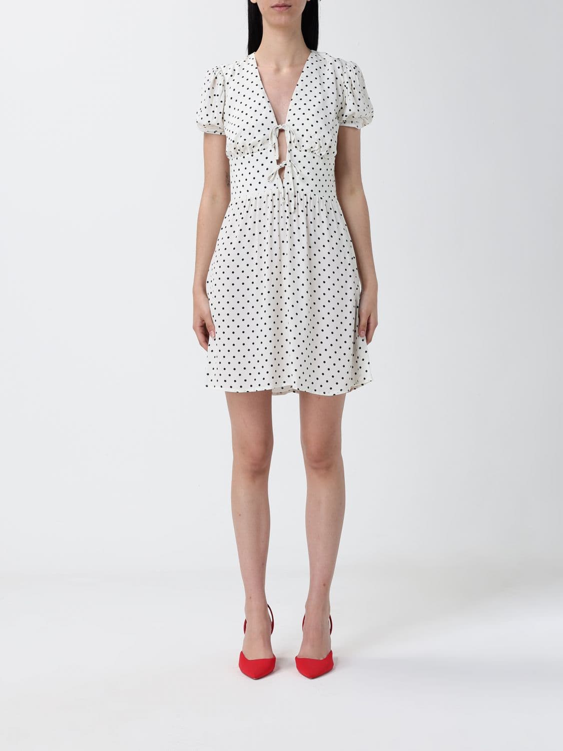 Mar De Margaritas Printed Viscose Mini Dress