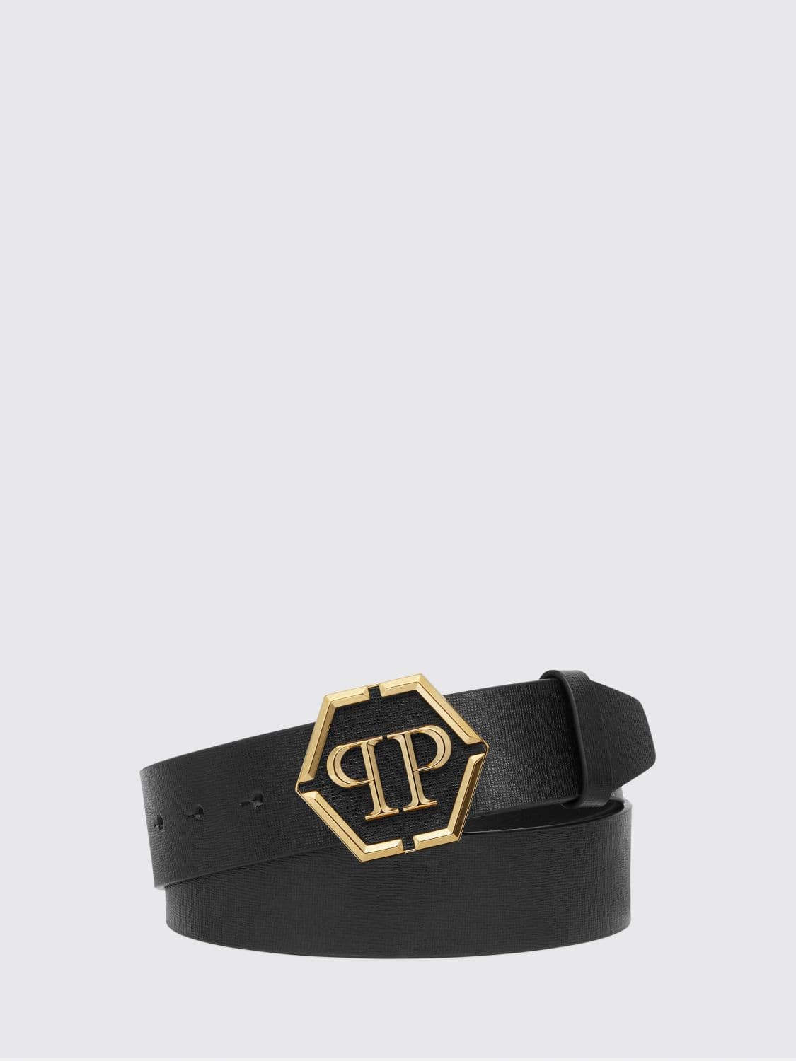 Philipp Plein Embossed Leather Belt