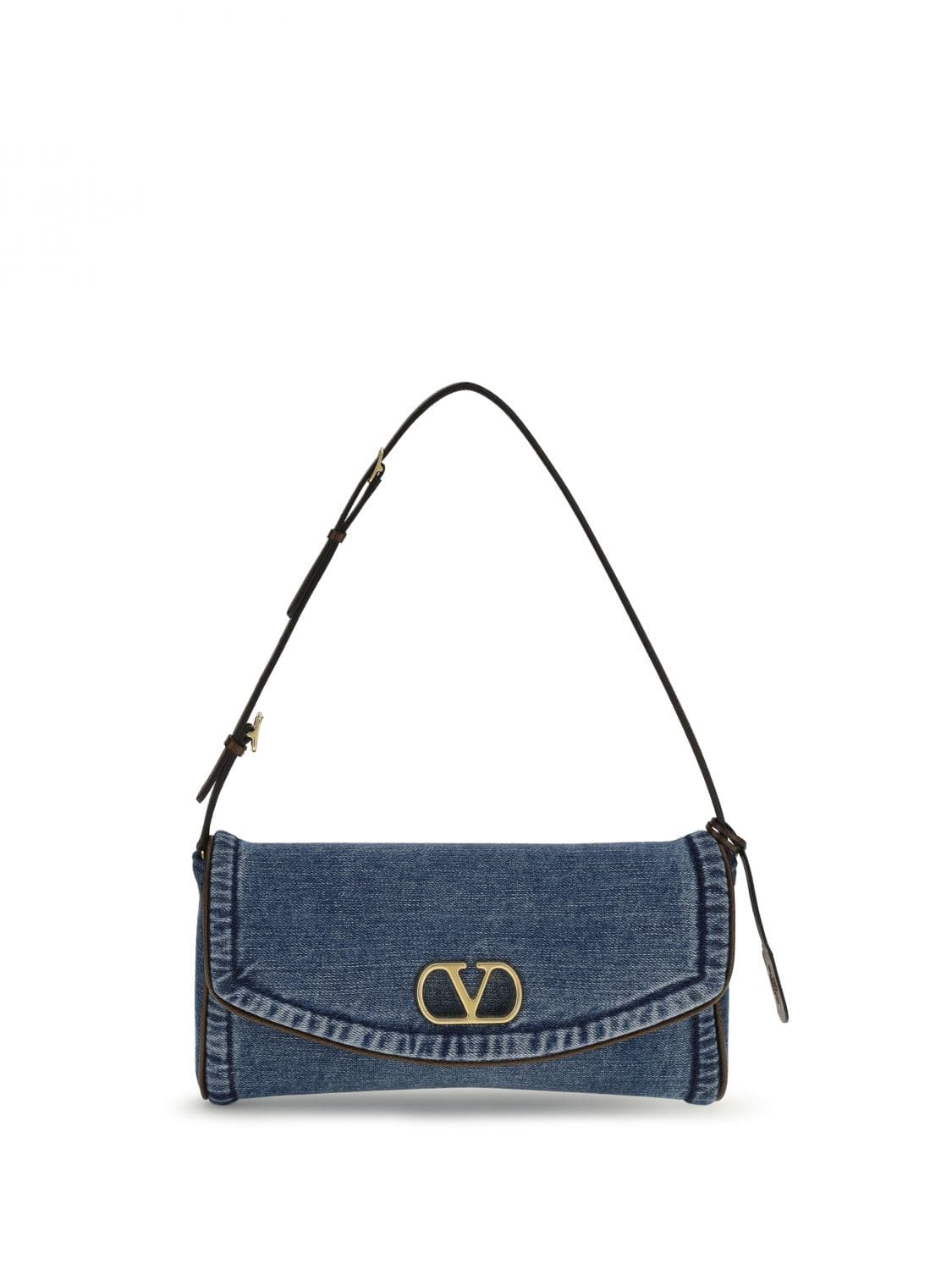 Valentino Garavani DeVain Cotton Denim Bag · OS