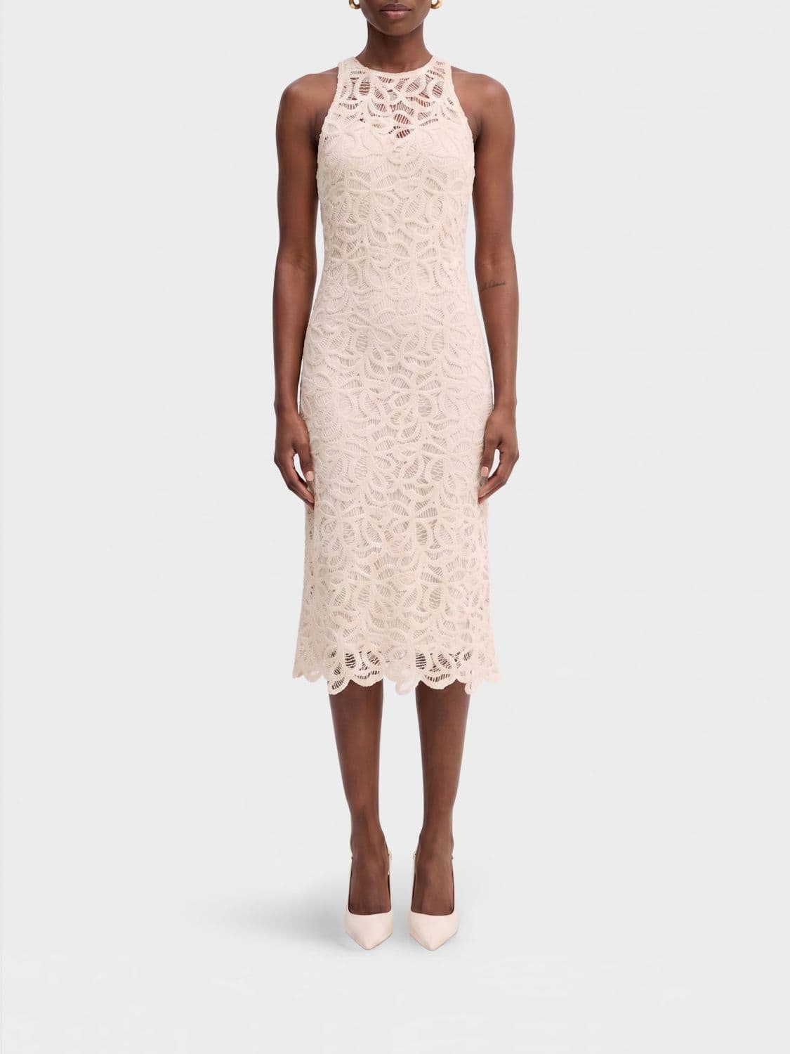 Patrizia Pepe Macramé Midi Dress · 40