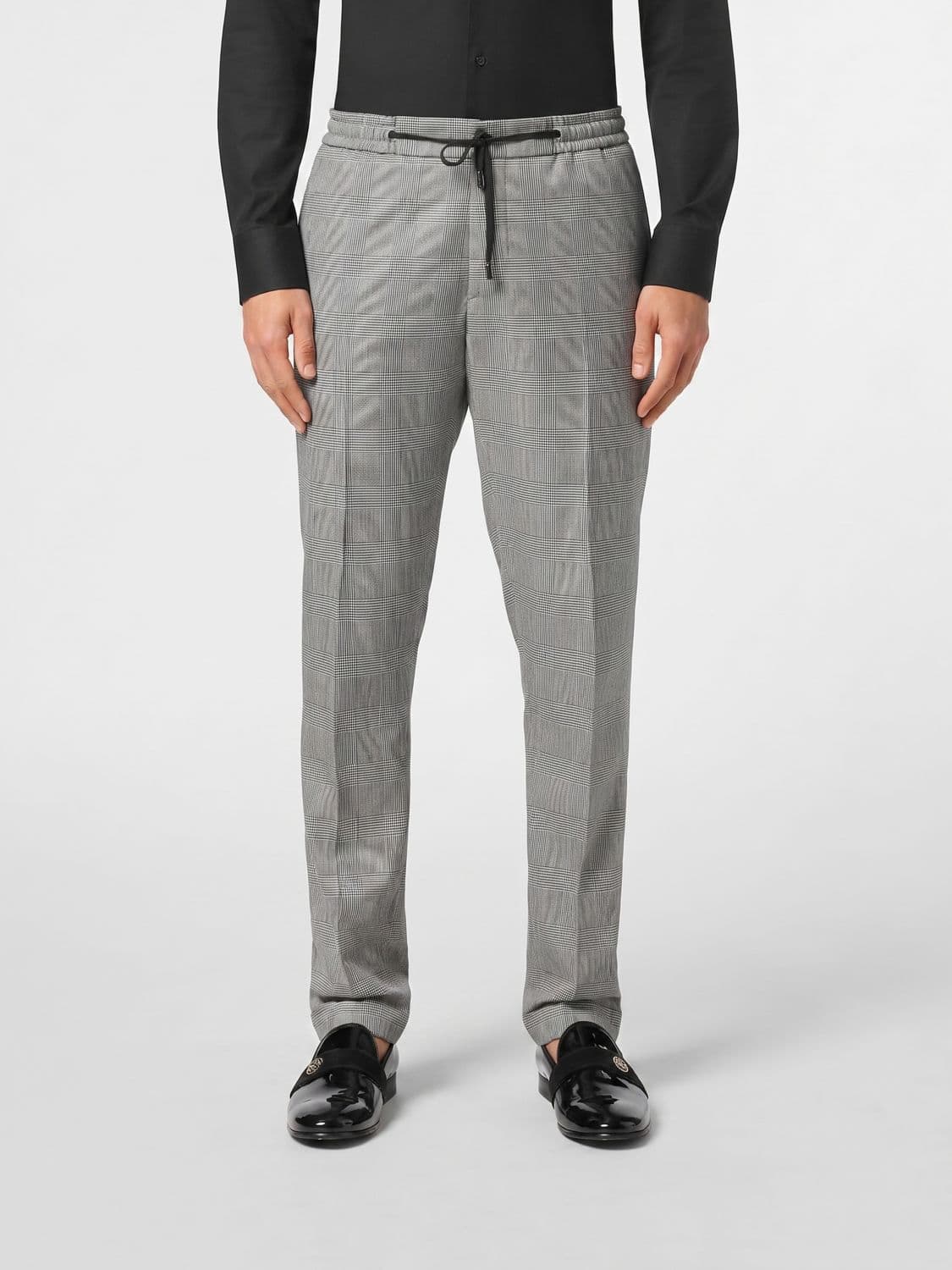 Philipp Plein Printed Slim Fit Drawstring Trousers
