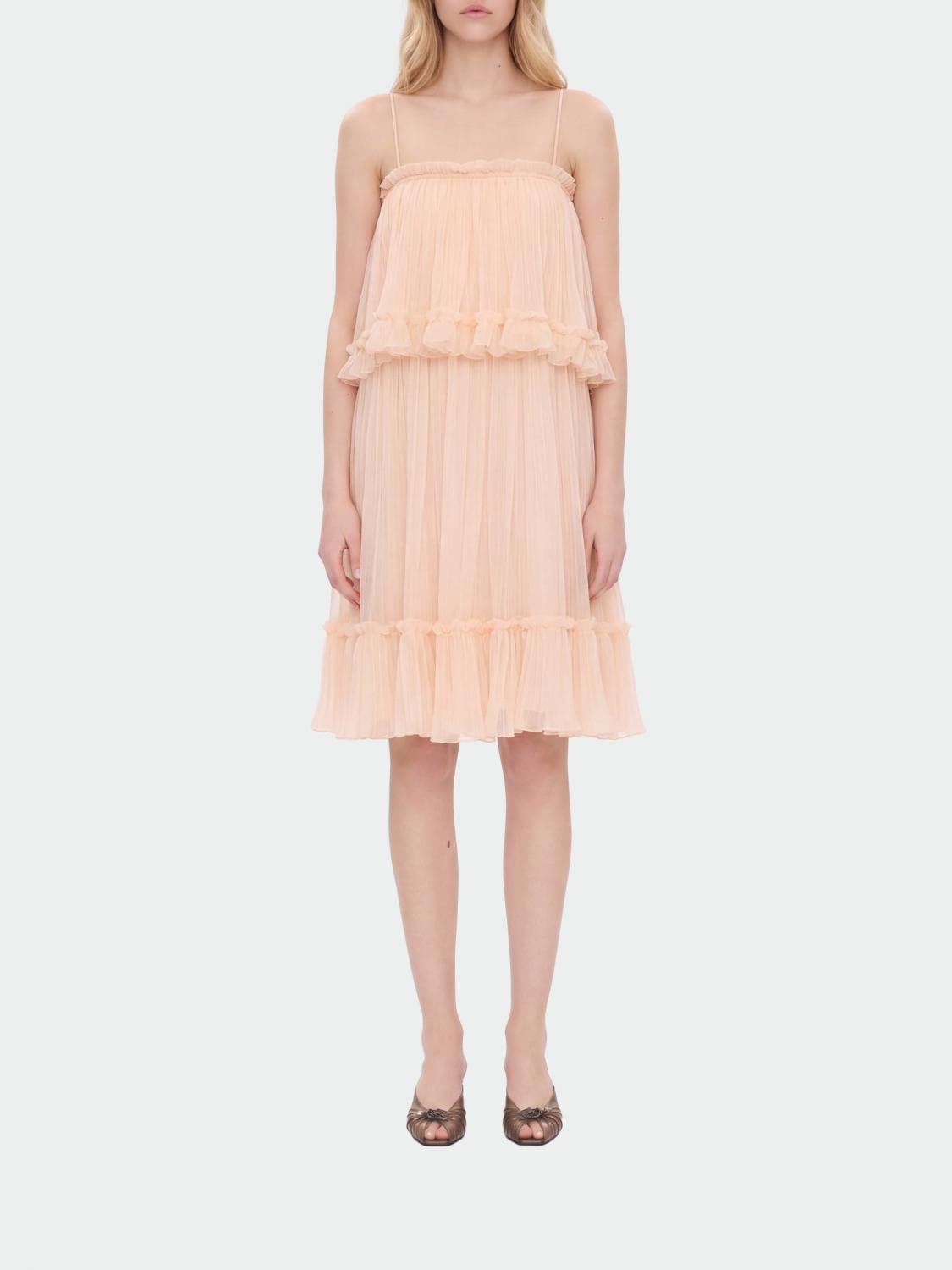 Chloé Mini Dress in Chiffon