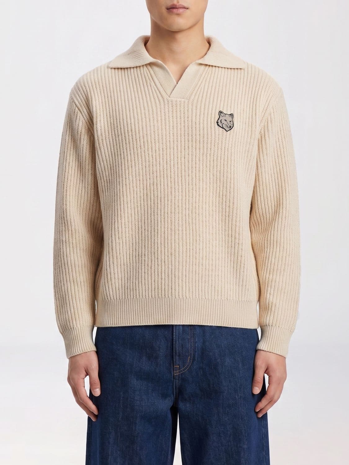 Maison Kitsuné Cotton Knit Polo Shirt