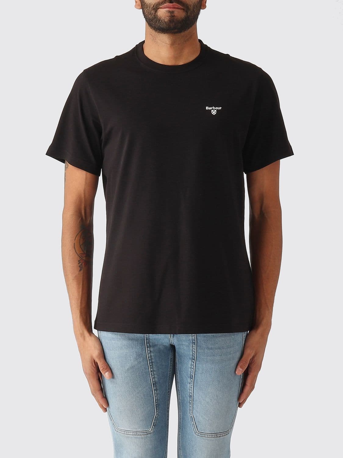 Barbour Cotton T-Shirt With Logo