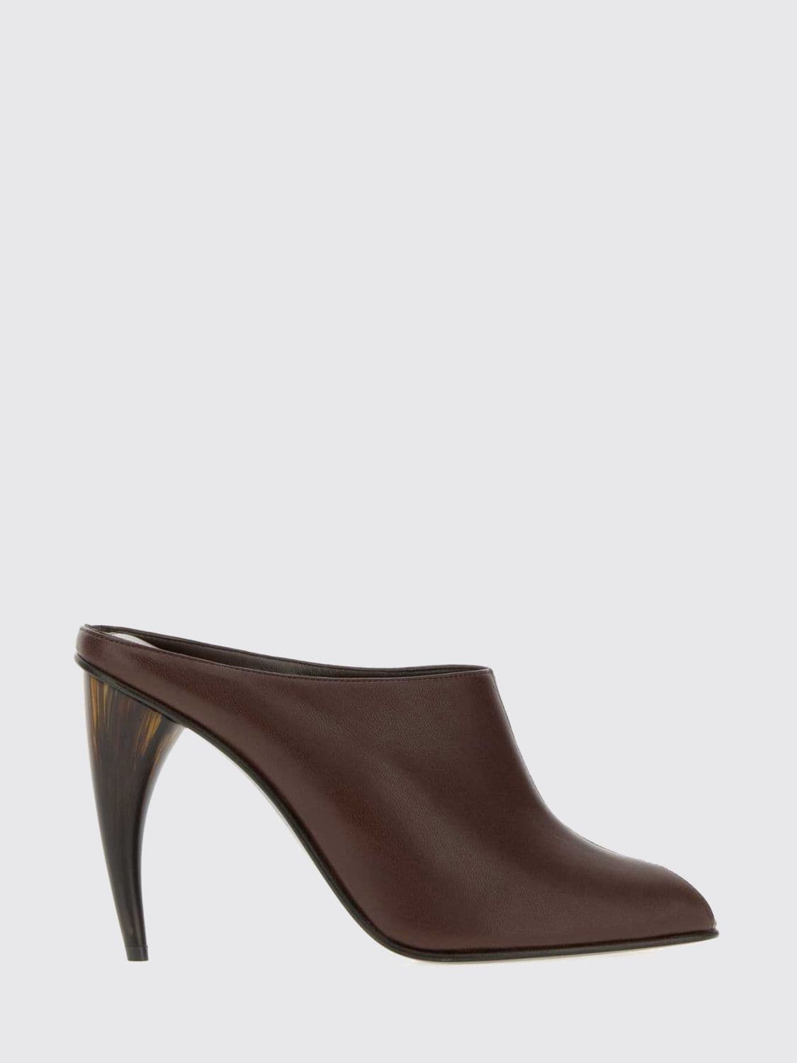 Mcqueen Heeled Sandal Woman color Brown