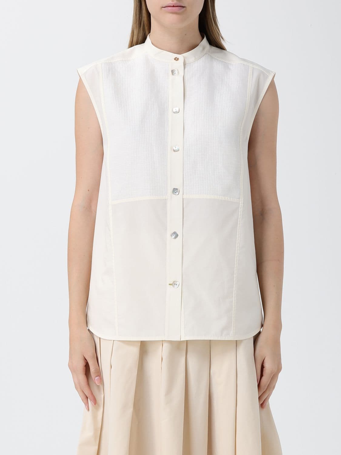 Paul Smith Cotton Blend Sleeveless Shirt