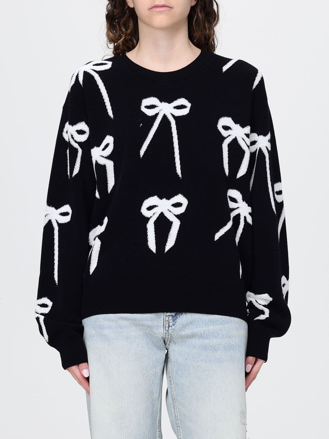Marc Jacobs Viscose Crew Neck Sweater with Bows