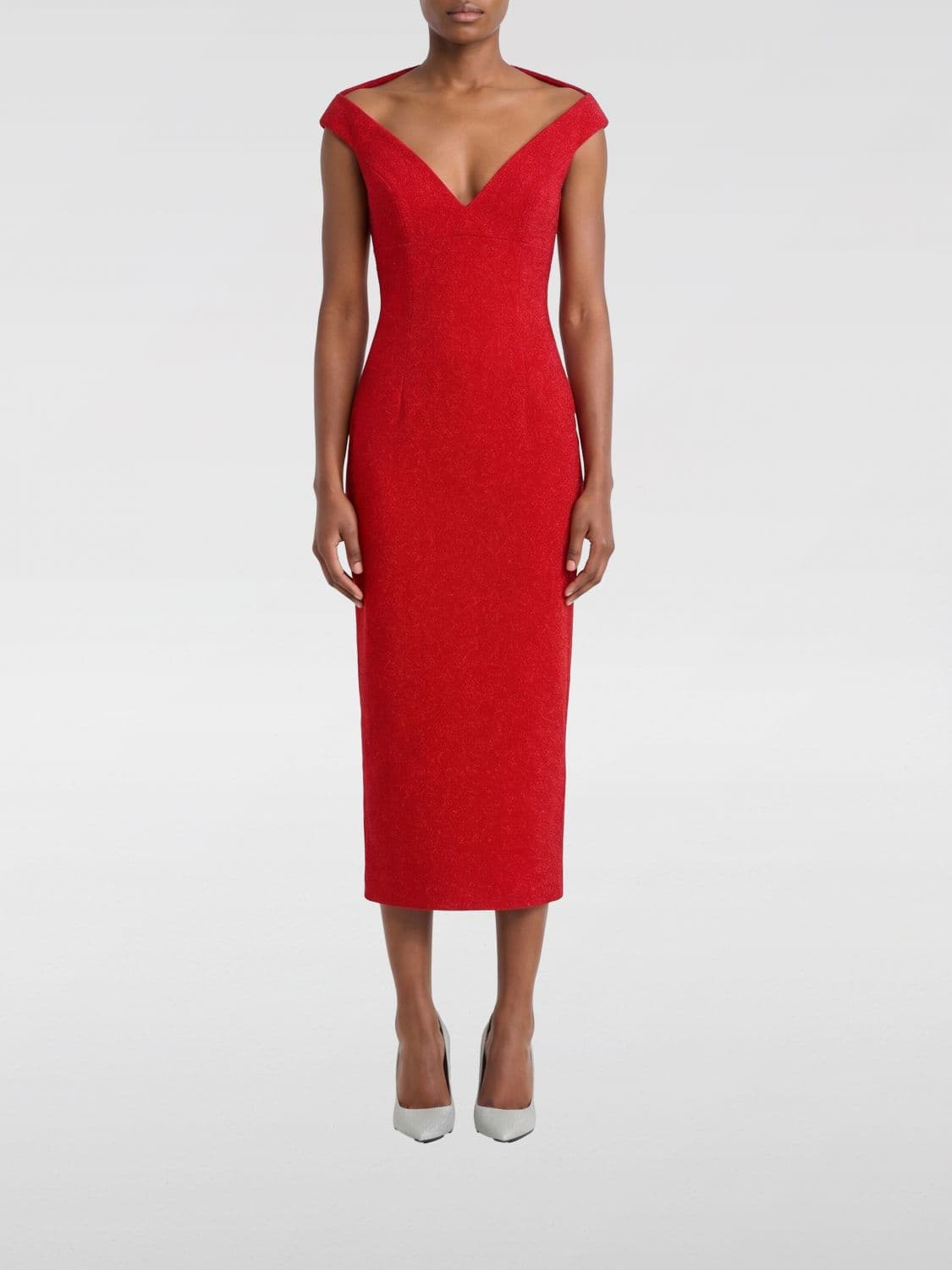 Solace London Crêpe Midi Dress