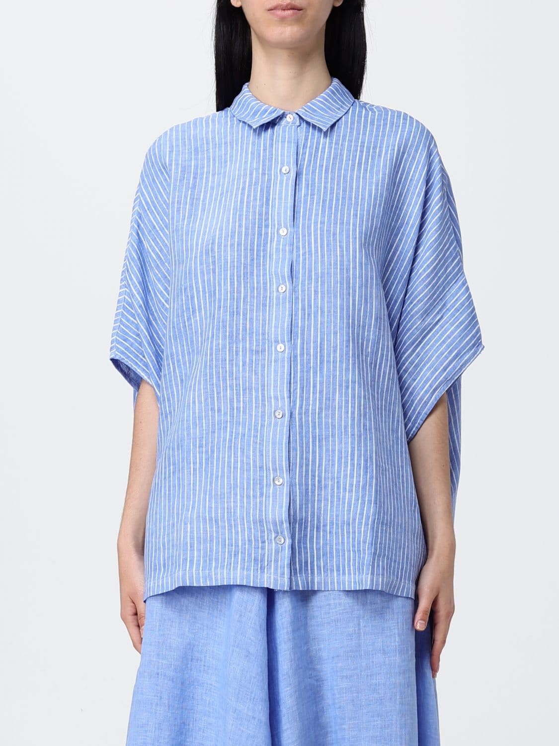 120% Lino Striped Linen Shirt