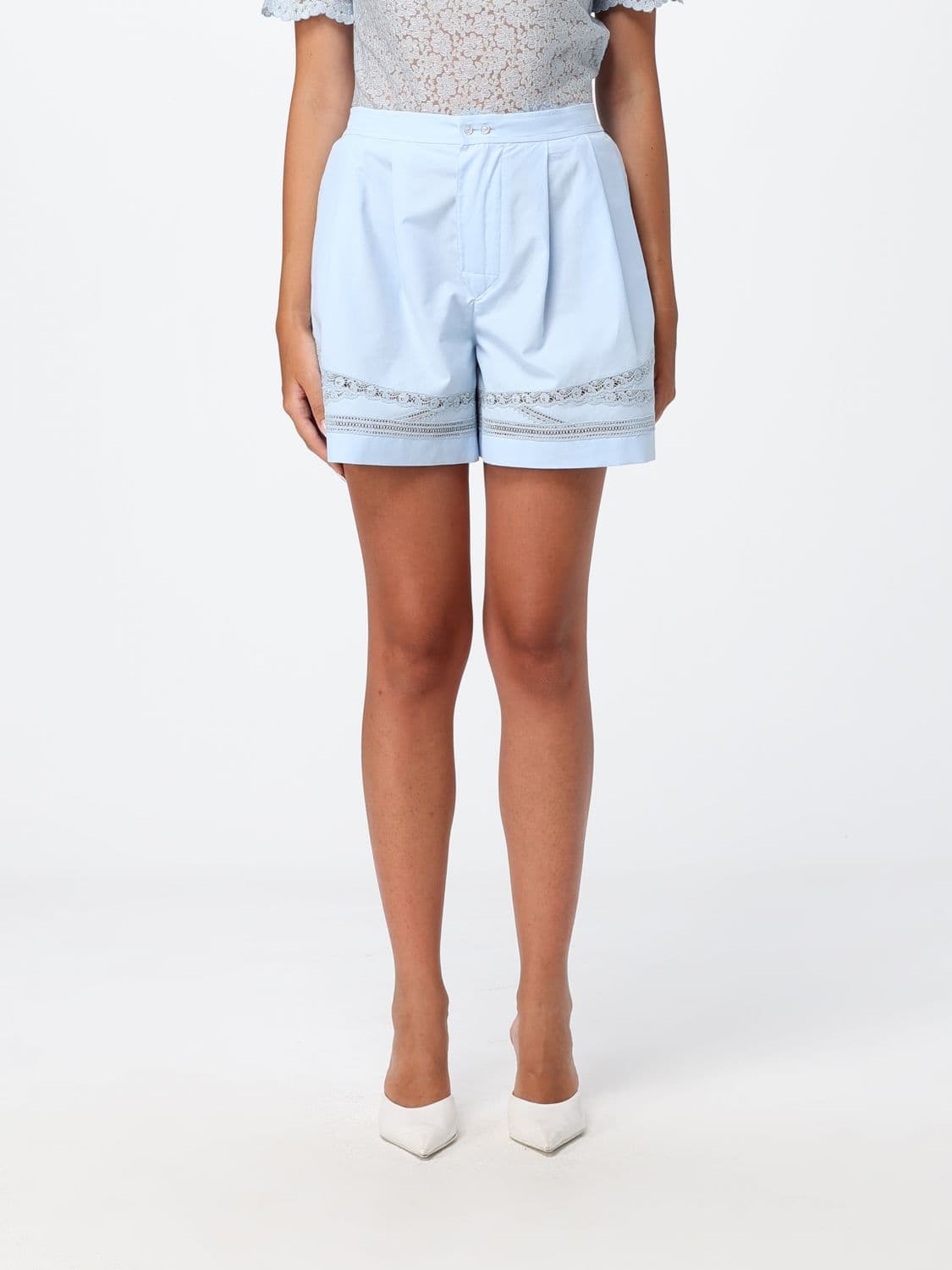 Ermanno Scervino Shorts Woman color Gnawed Blue · 42