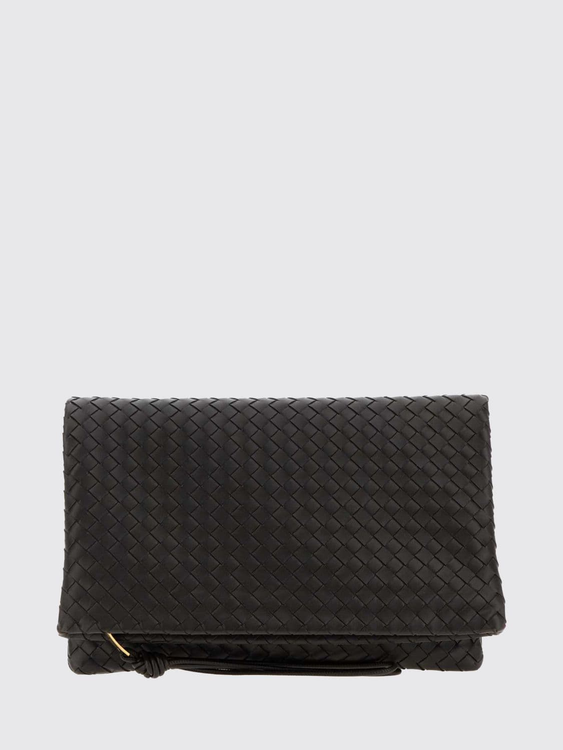 Bottega Veneta Giornale Woven Leather Clutch
