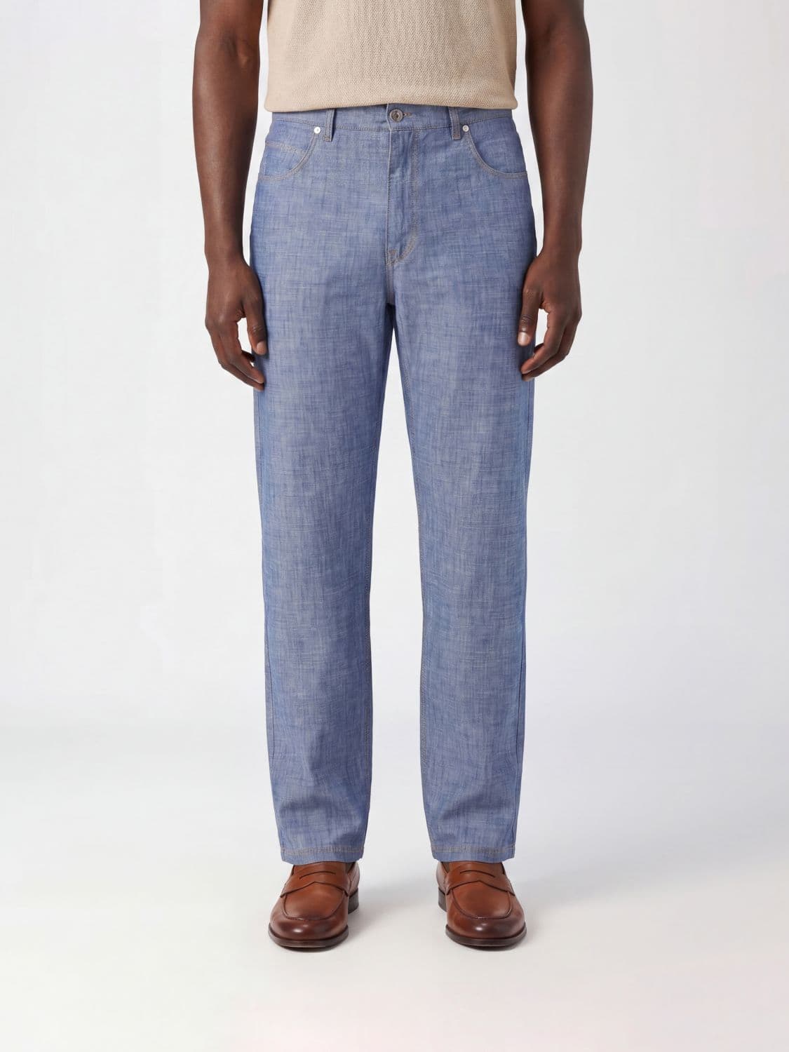 Fendi Chambray Trousers