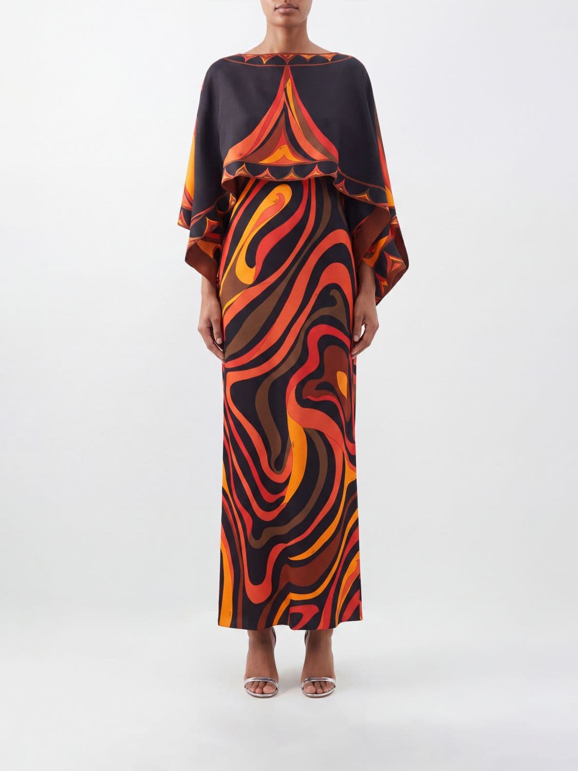 Pucci Printed Silk Long Dress