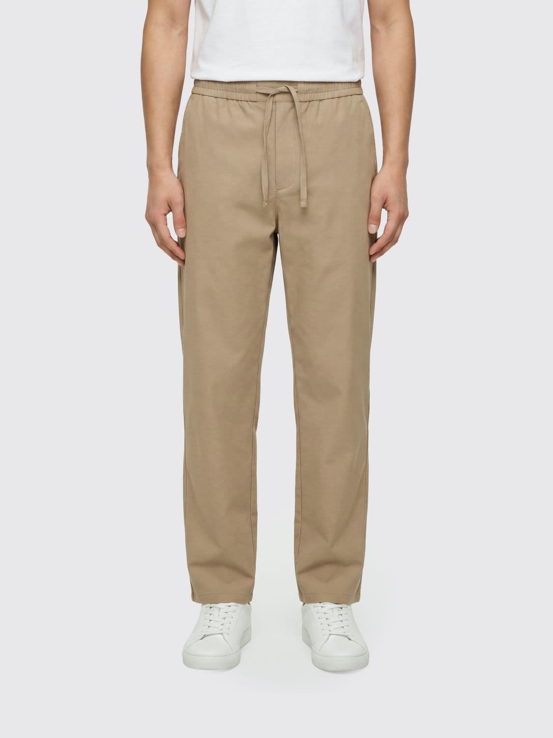 Ami Paris Cotton Drawstring Trousers