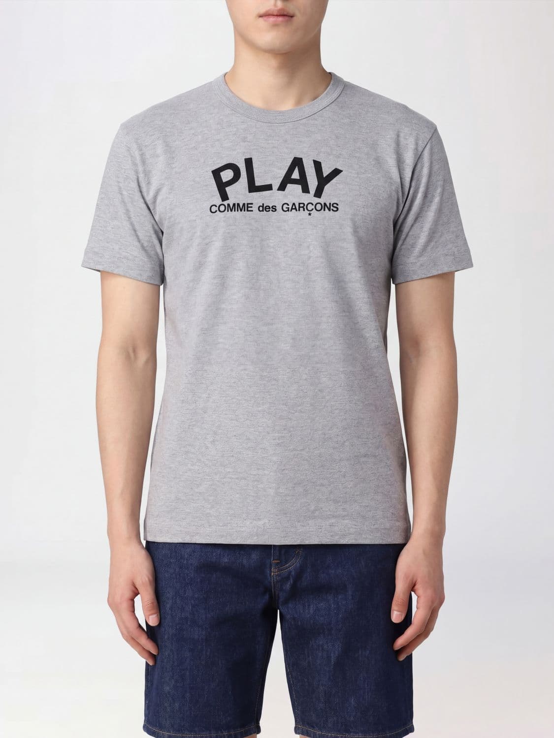 Comme Des Garçons Play Slim Fit Cotton T-Shirt with Logo