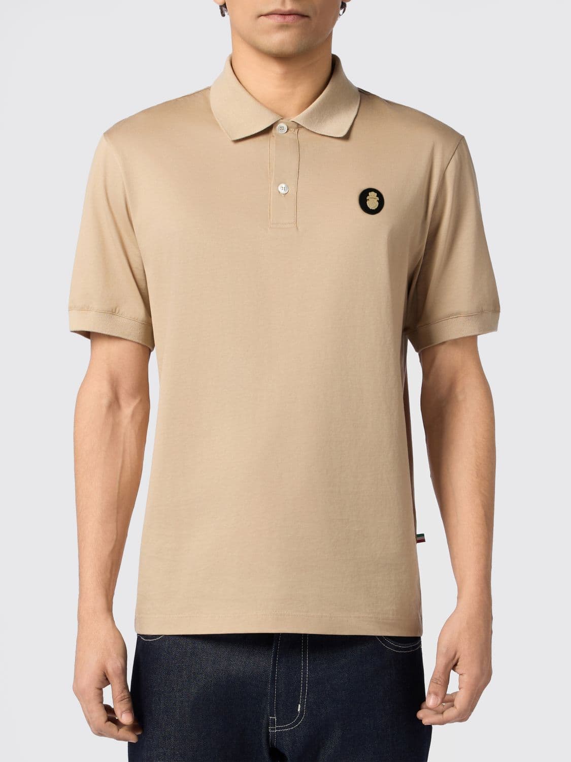 Billionaire Polo Shirt Men color Beige