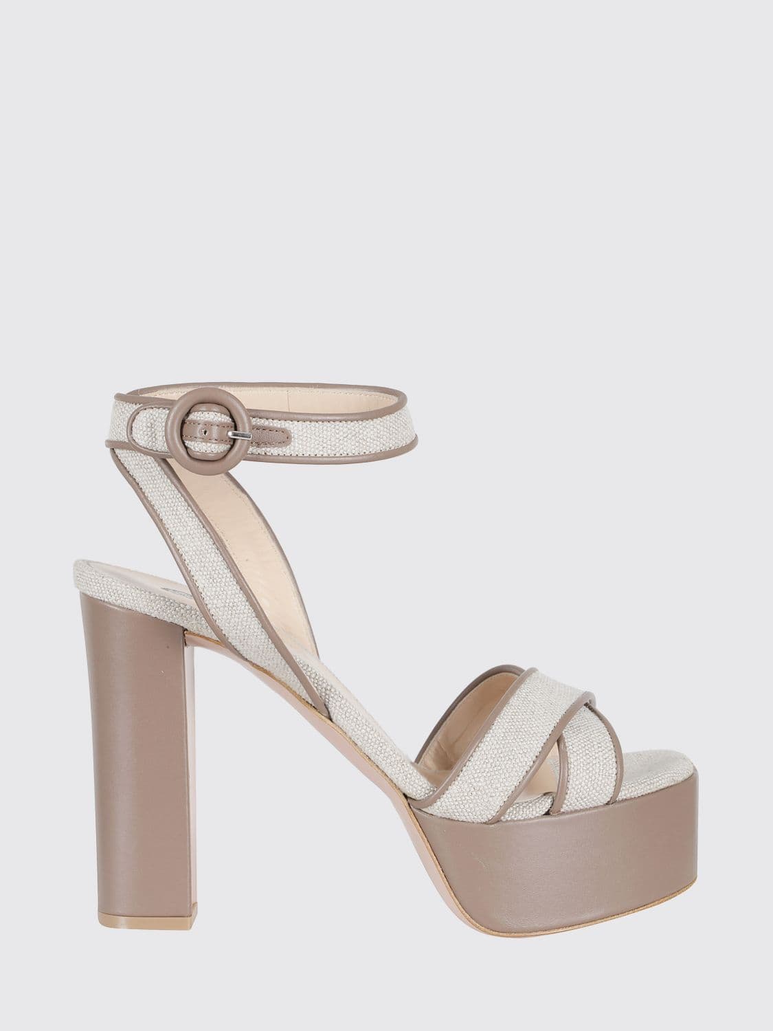 Roberto Festa Luanda Leather Platform Sandals with High Block Heel · 40